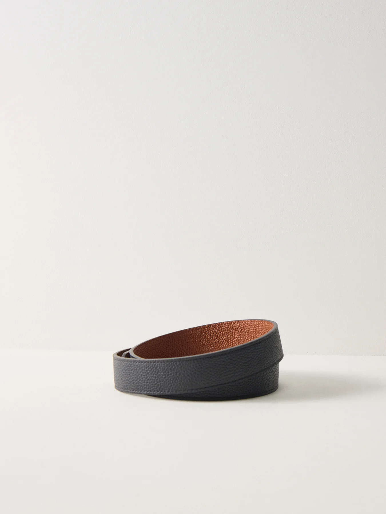 Reversible Leather Belt Black - Image 3