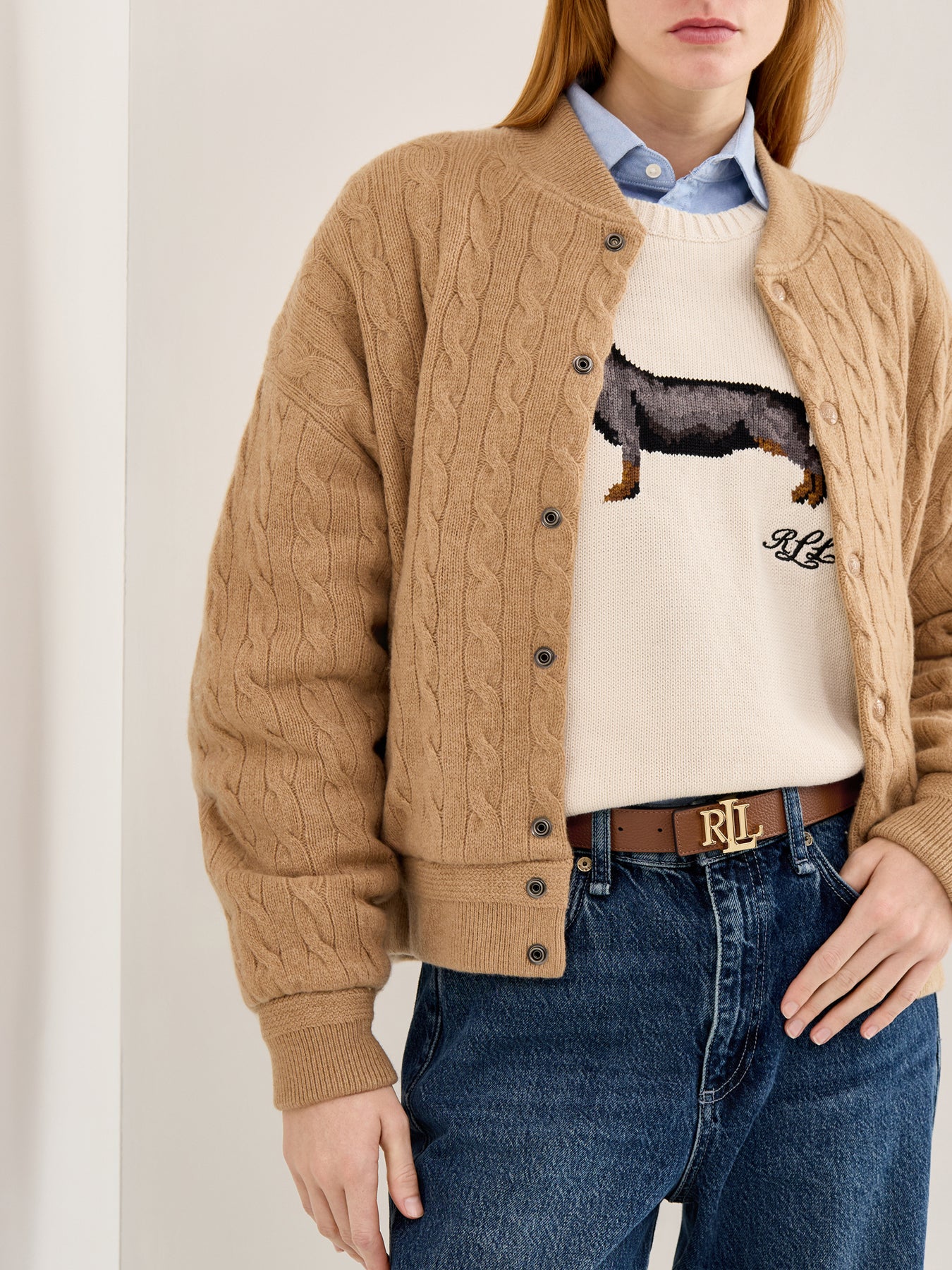 Reversible Leather Belt Tan - Image 2