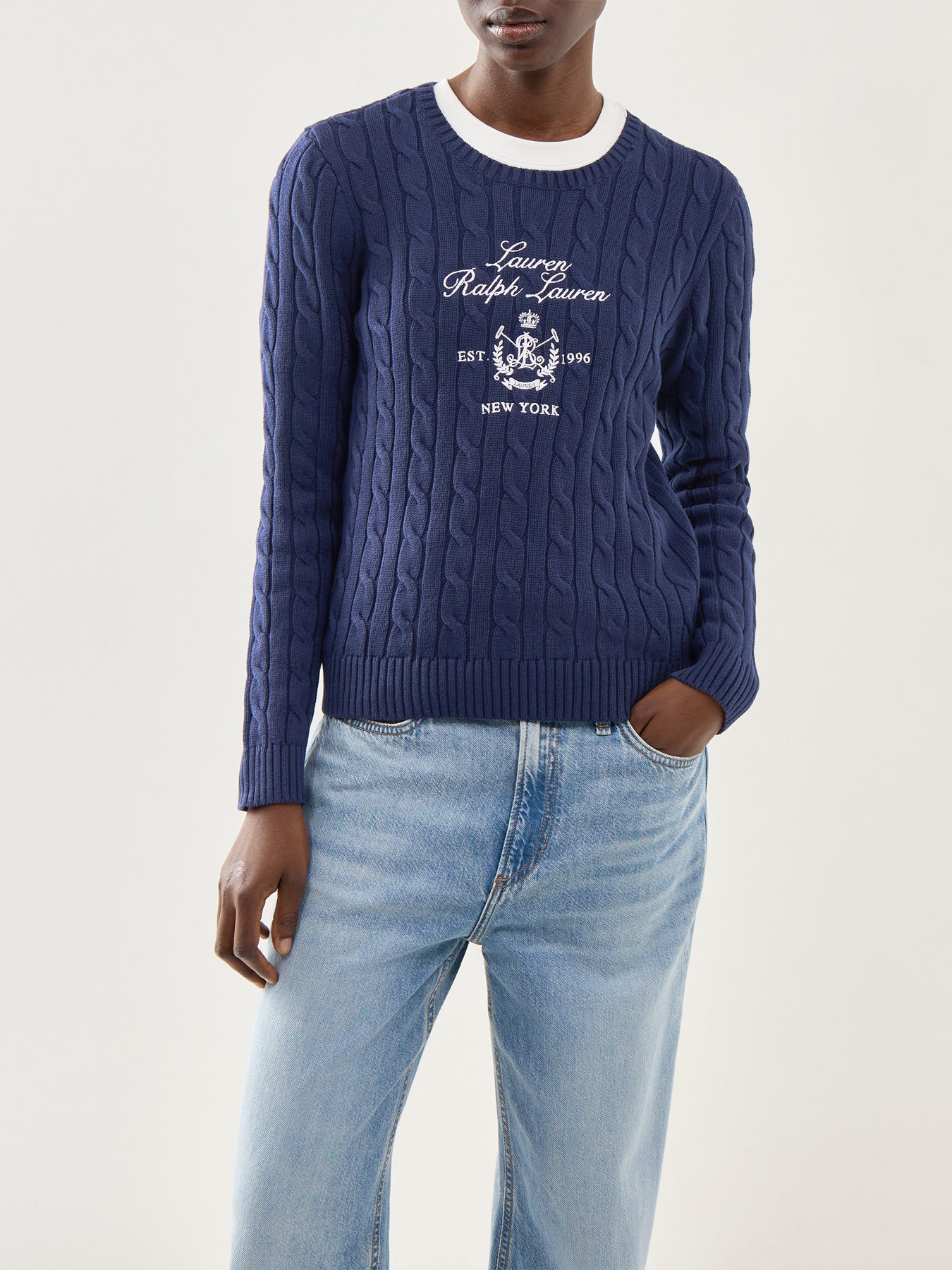 Rinett Long Sleeve Pullover Navy - Image 4