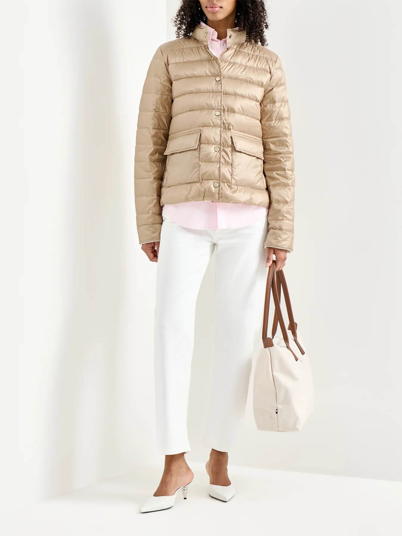 23 Inch Insulated Coat Beige - Image 2