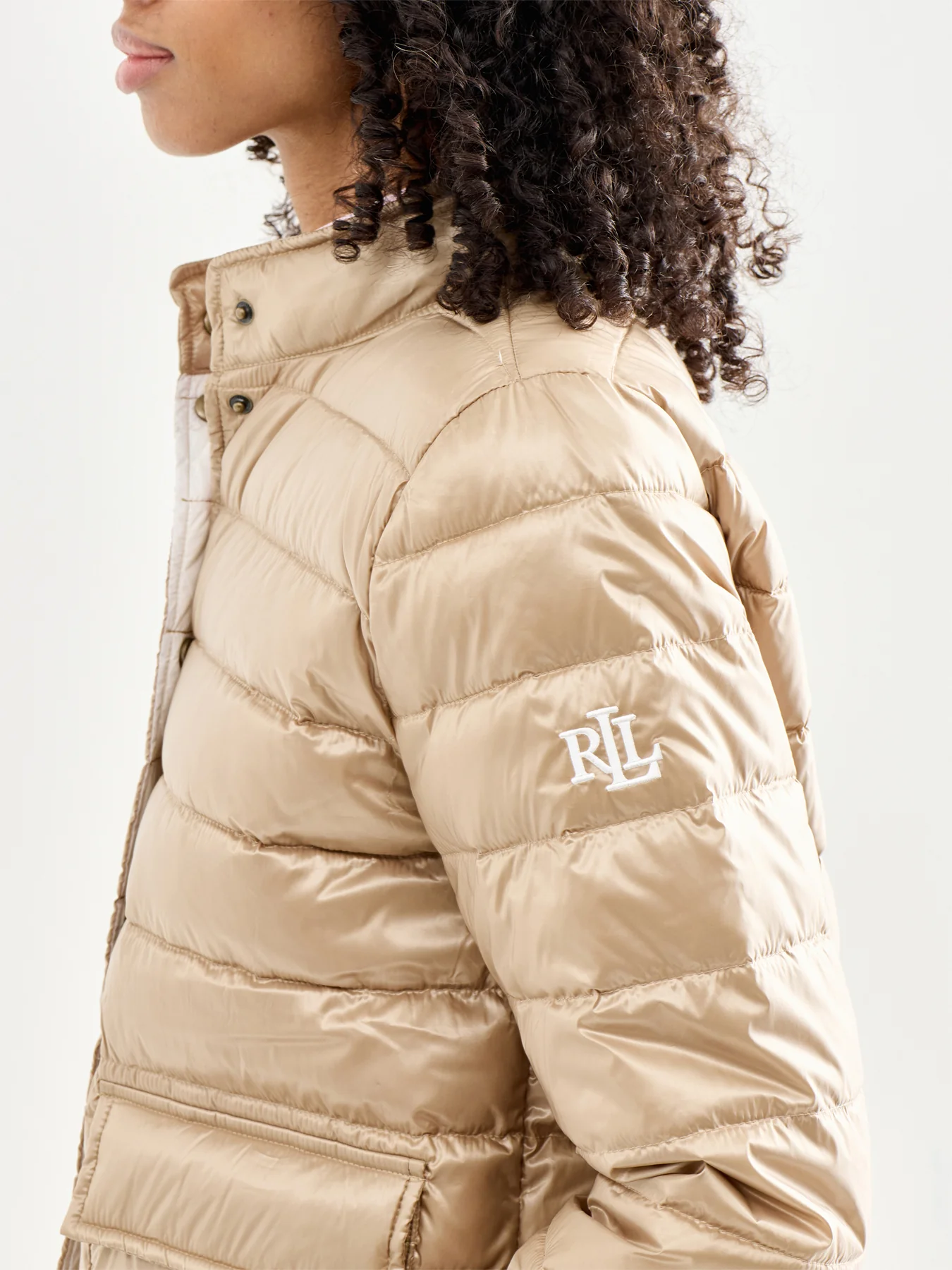 23 Inch Insulated Coat Beige - Image 3