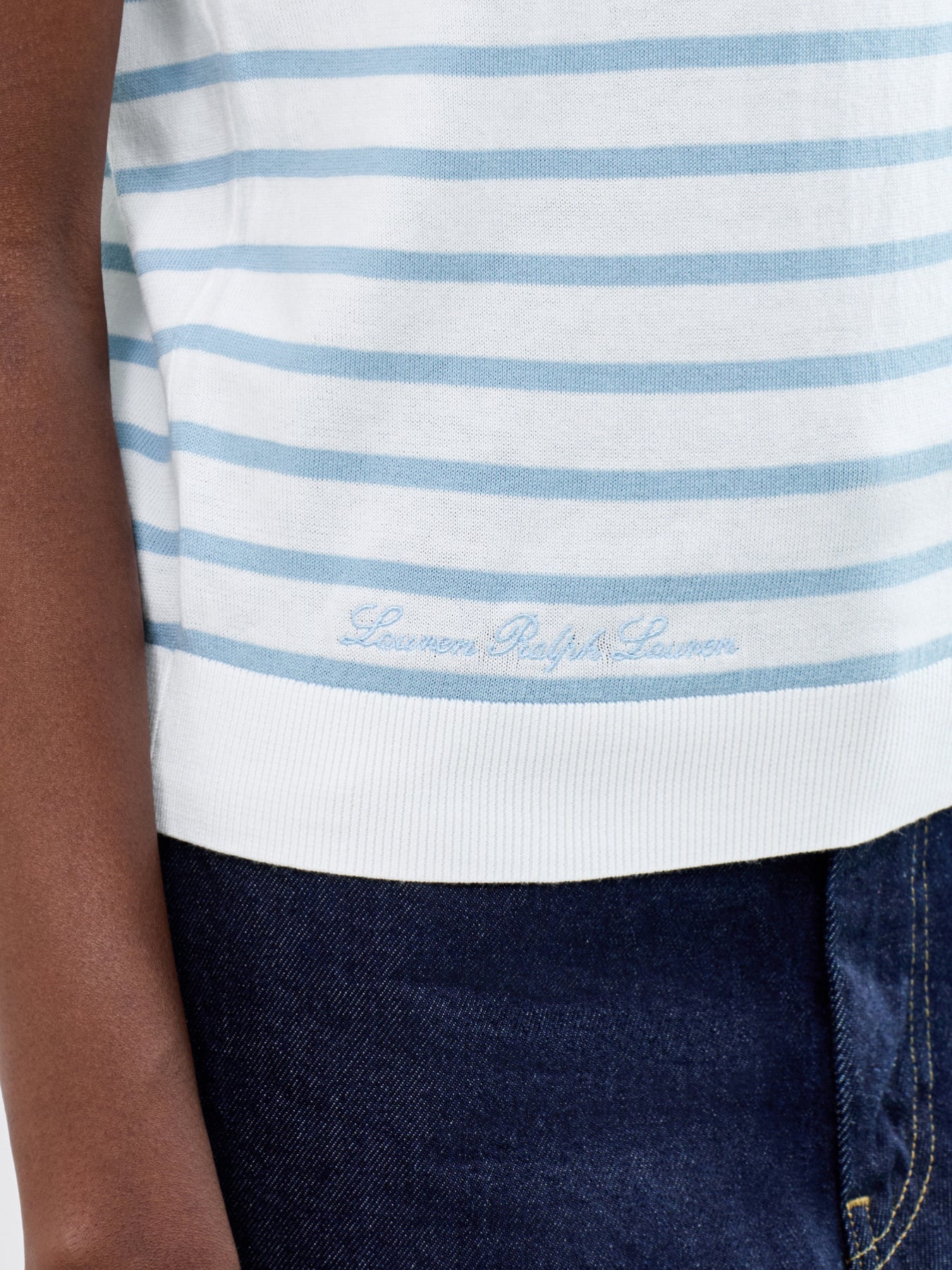 Stripe SS Knit Pullover - Image 3