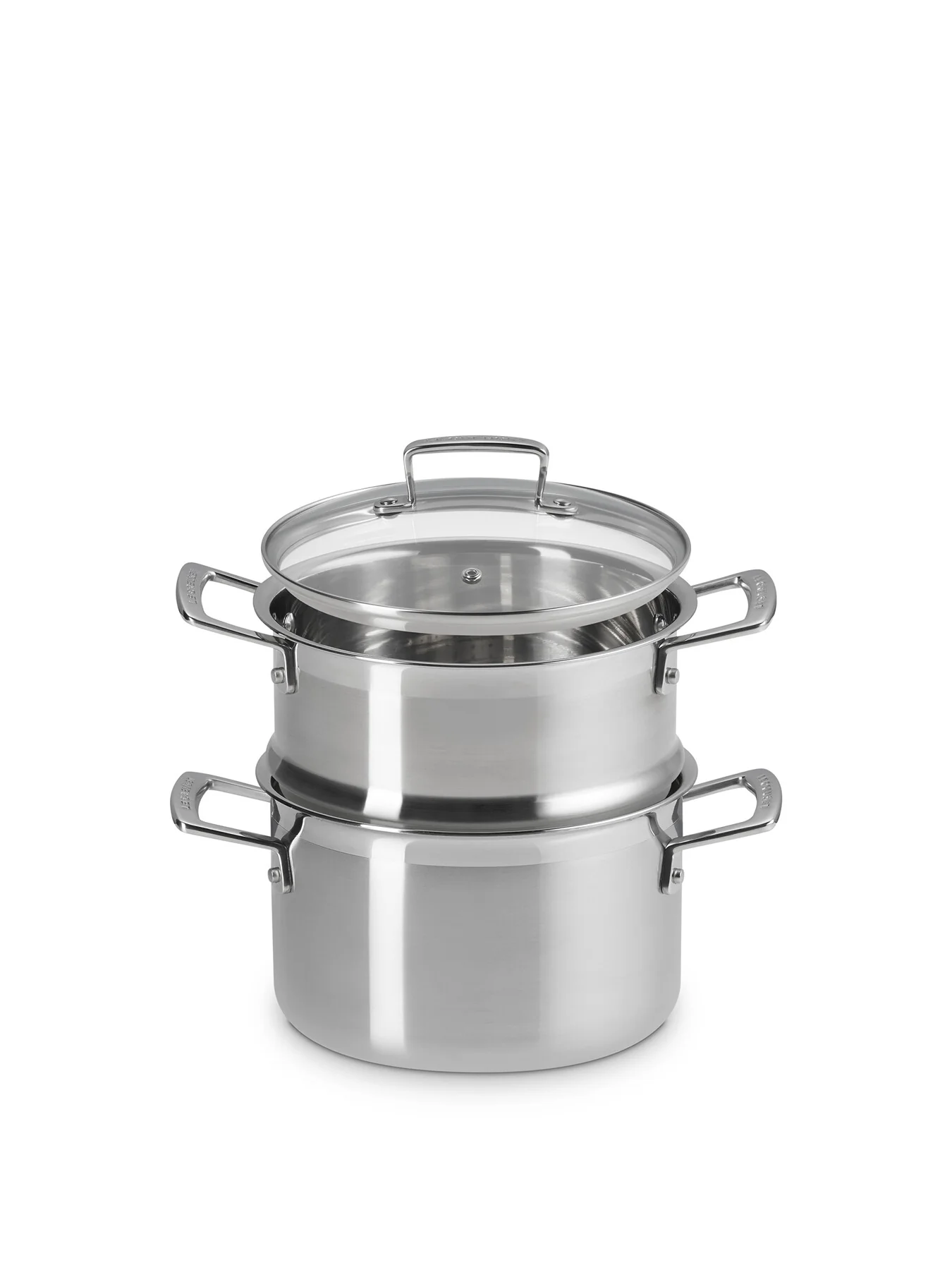 3-Ply 20cm Casserole with Steamer and Lid - Image 2