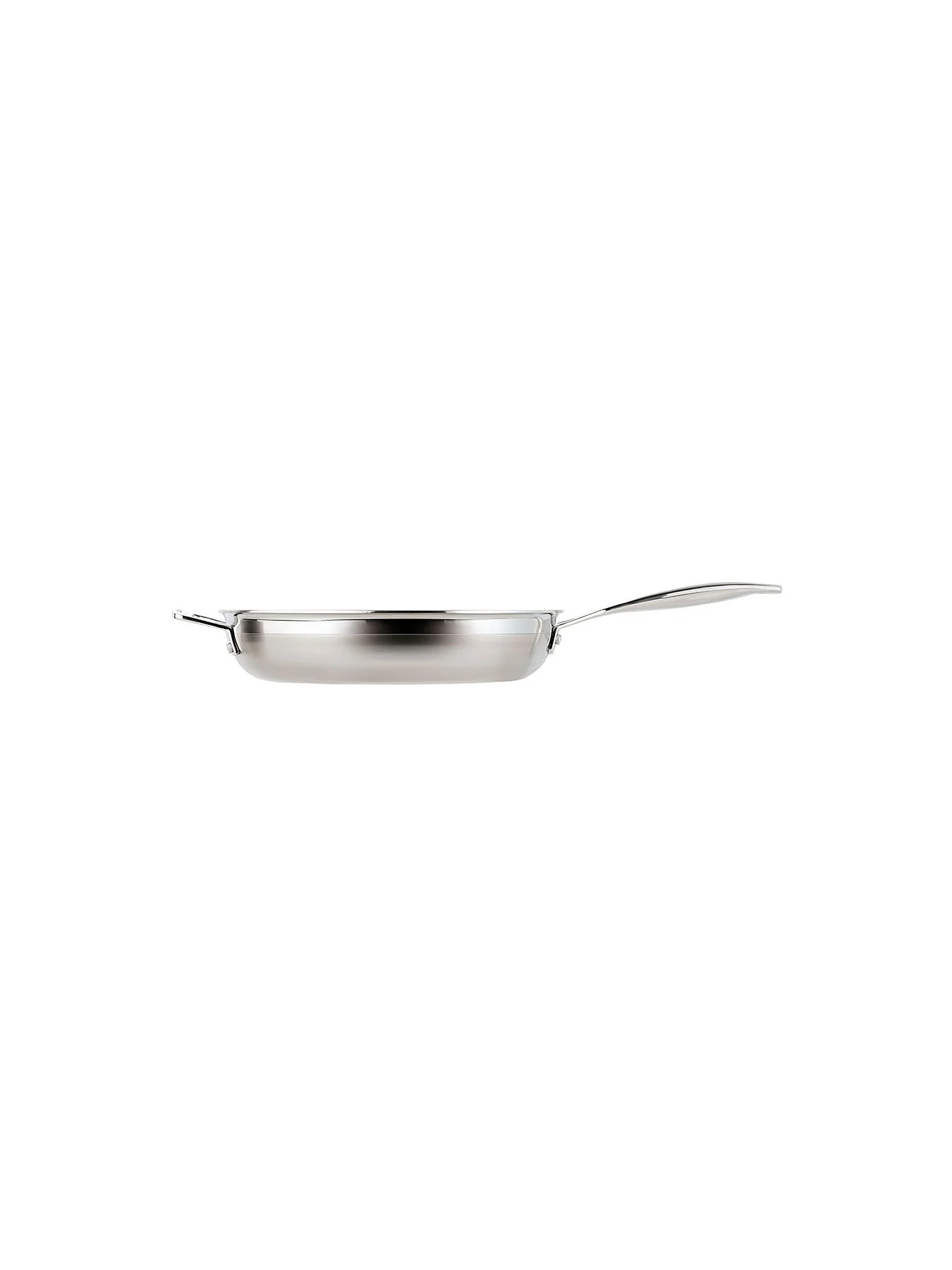 3-Ply Stainless Steel Non-Stick Frying Pan with Helper Handle 28cm - Image 2