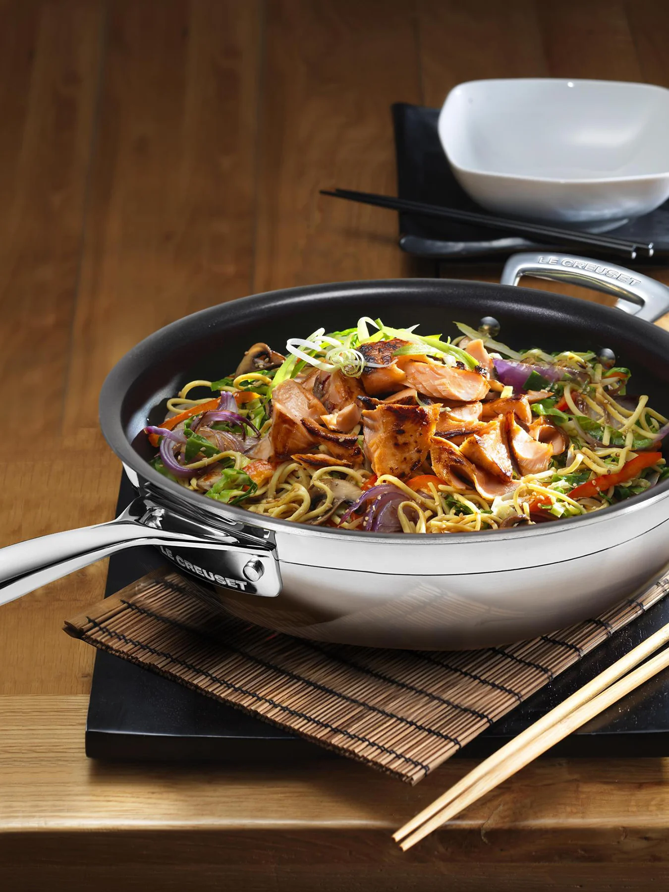 3-Ply Stainless Steel Non-Stick Frying Pan with Helper Handle 28cm - Image 5