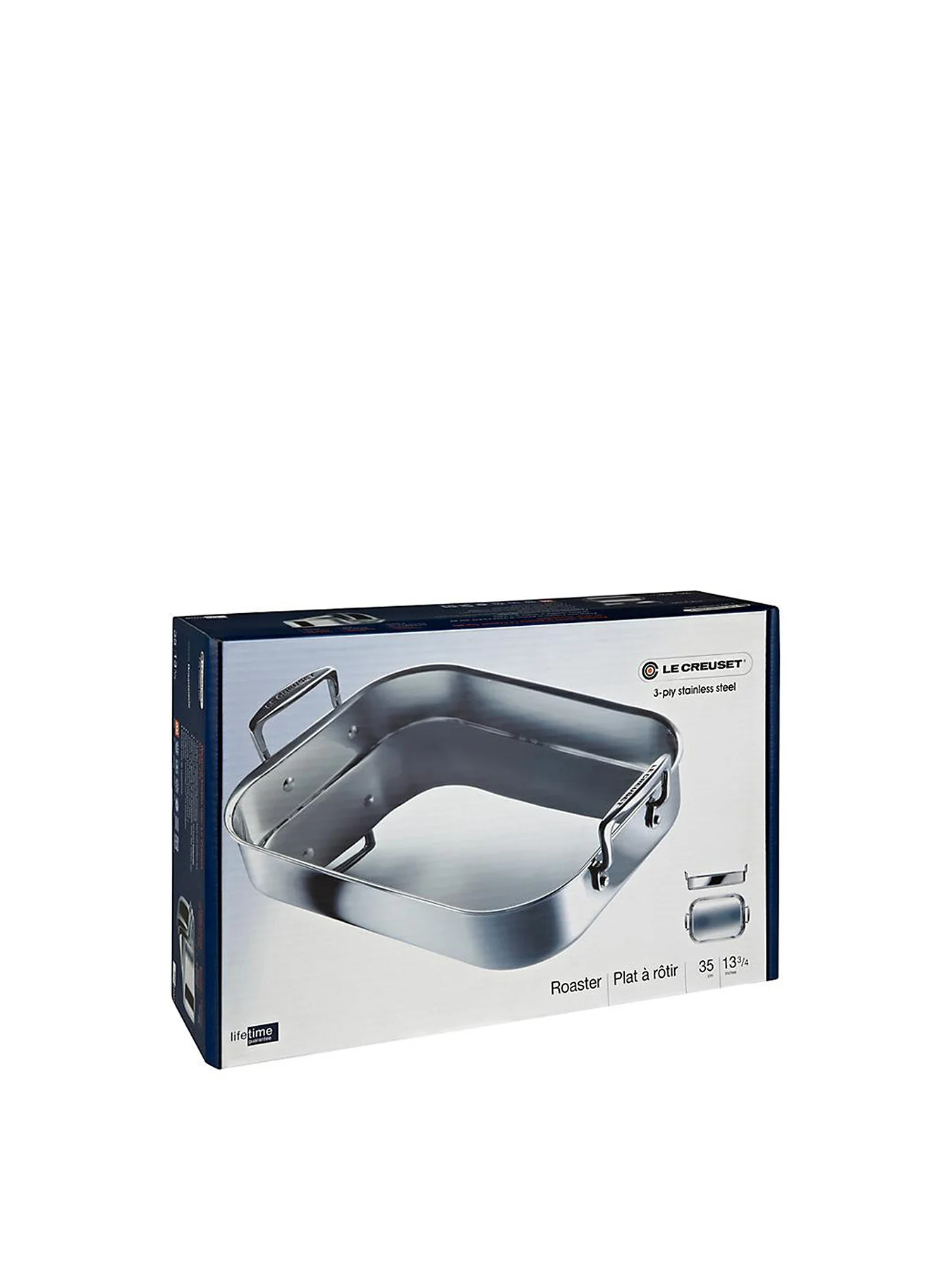 3-Ply Stainless Steel Rectangular Roaster 35cm - Image 5