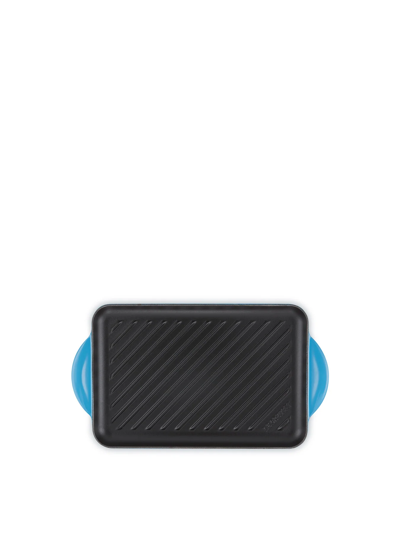 Cast Iron Rectangular Grill 32cm Azure Blue - Image 4