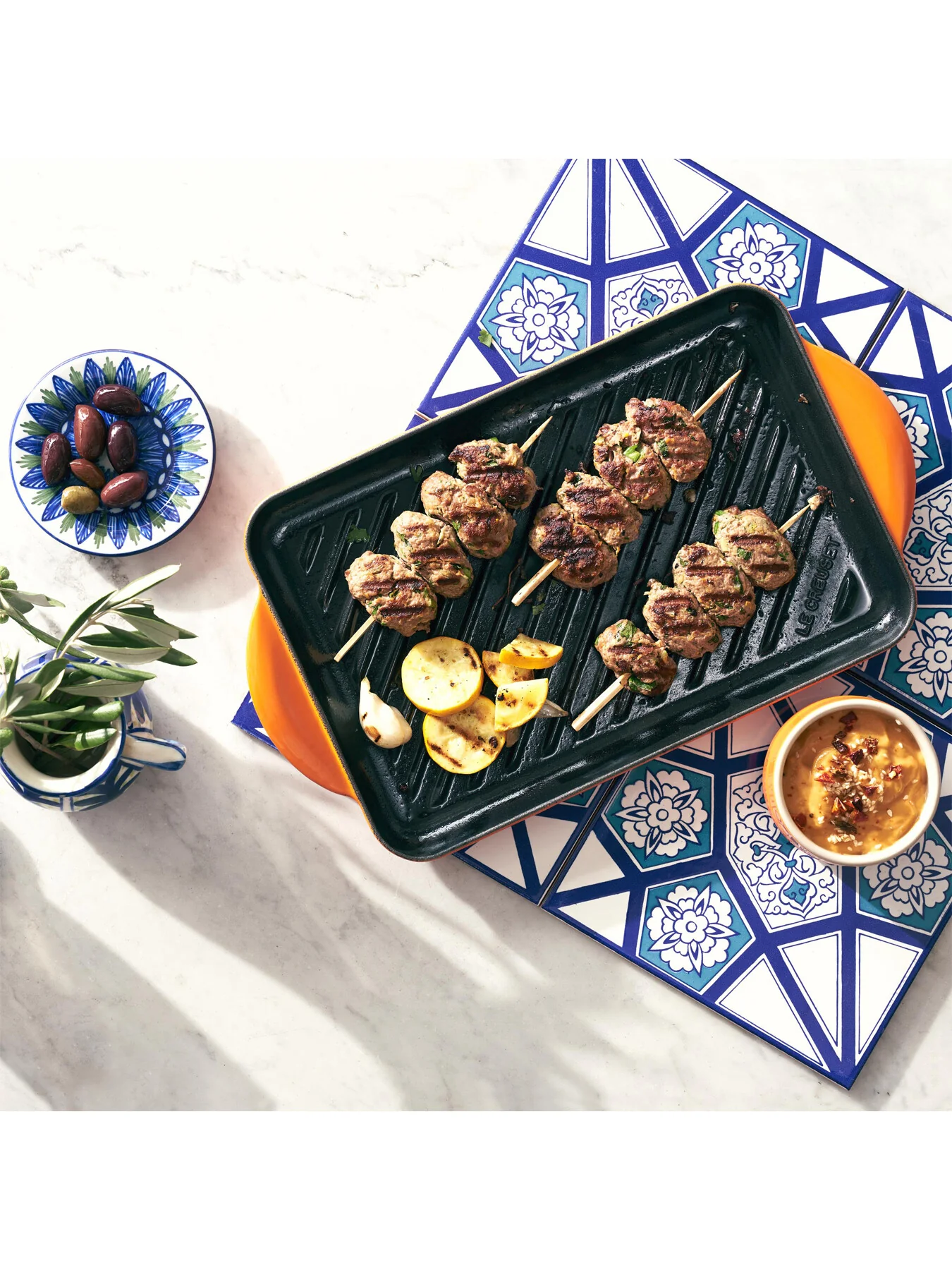 Cast Iron Rectangular Grill 32cm Volcanic - Image 5