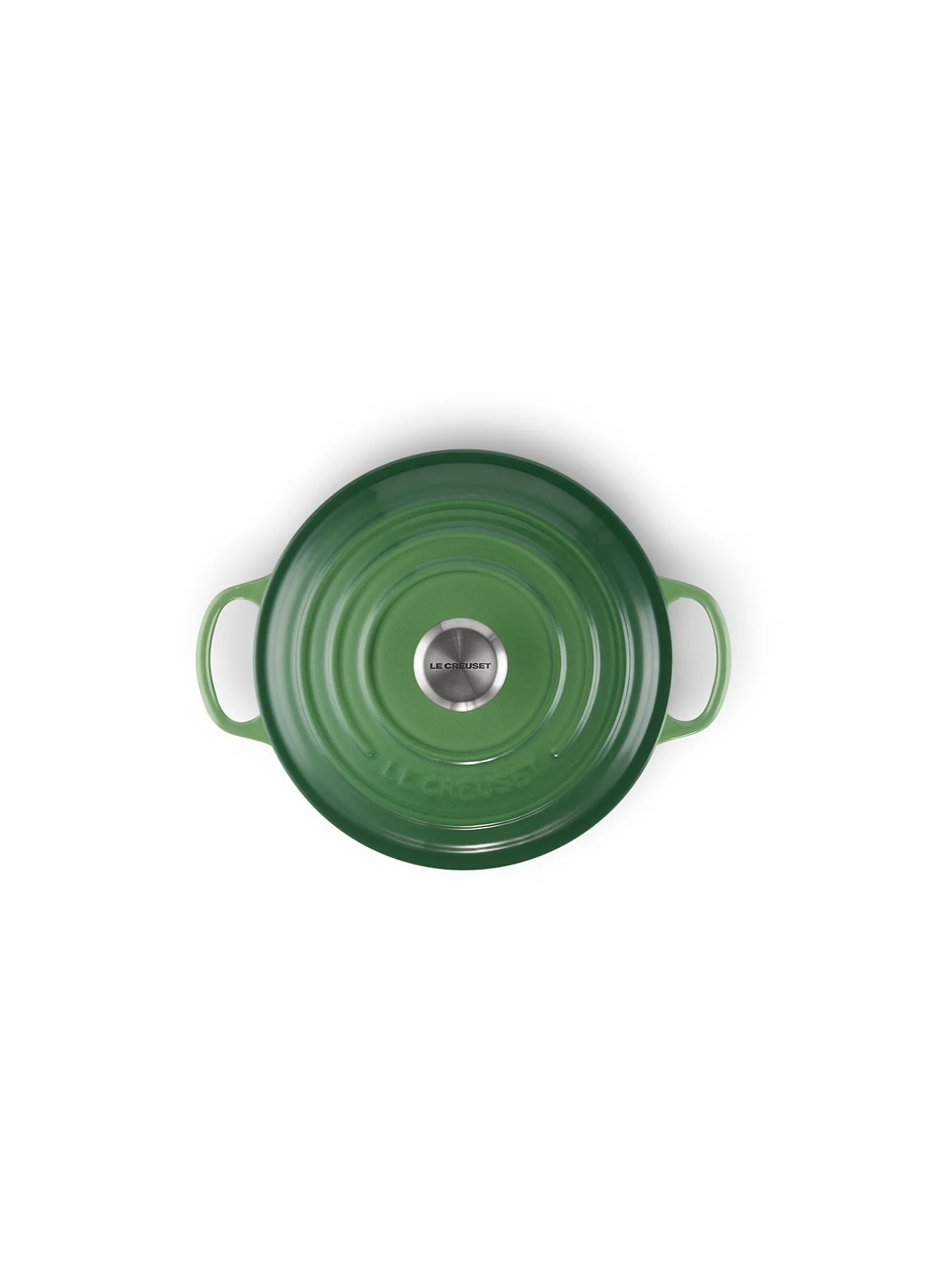 Cast Iron Round Casserole 24cm Bamboo Green - Image 5