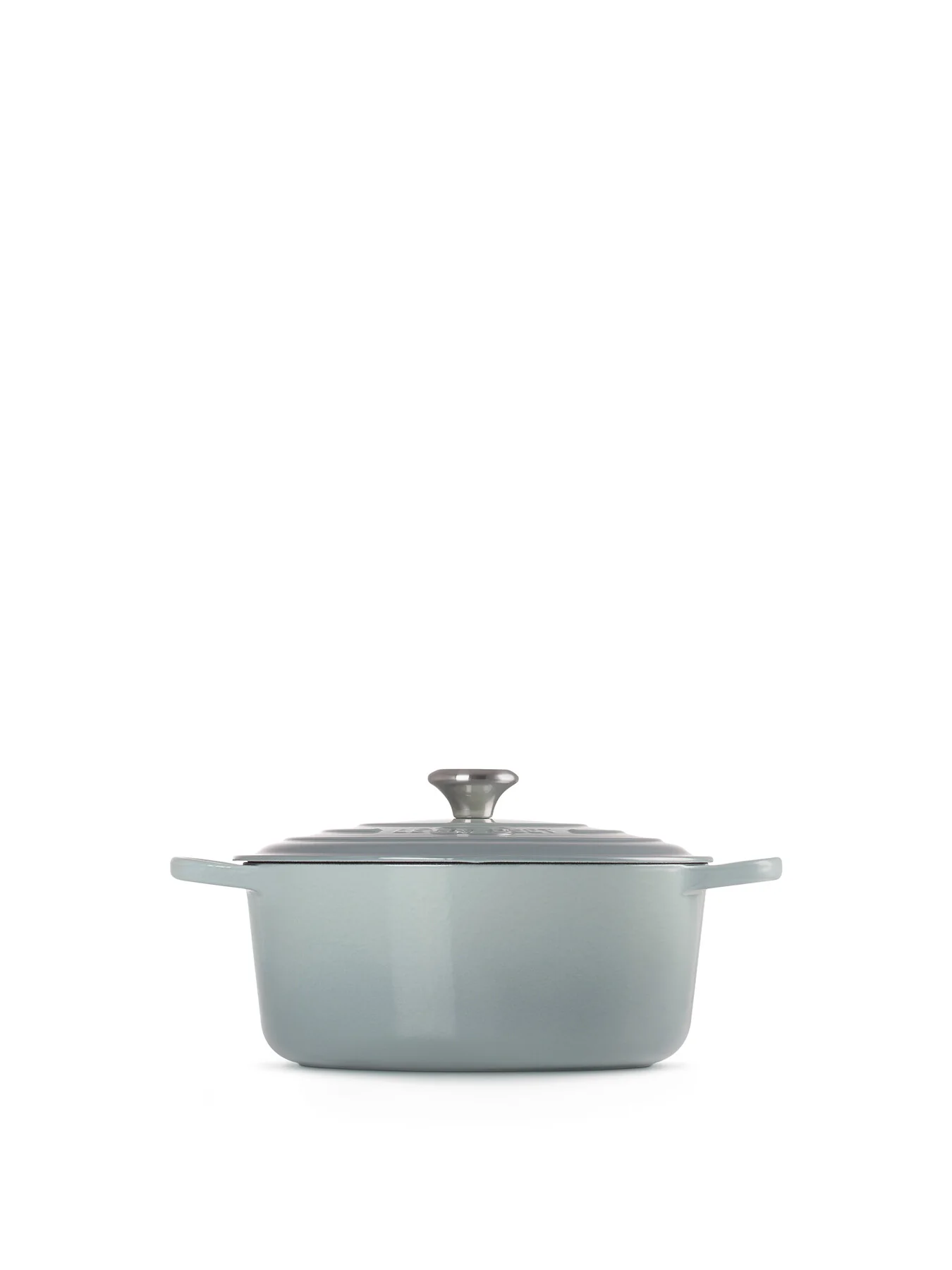 Cast Iron Round Casserole 28cm Sea Salt - Image 3