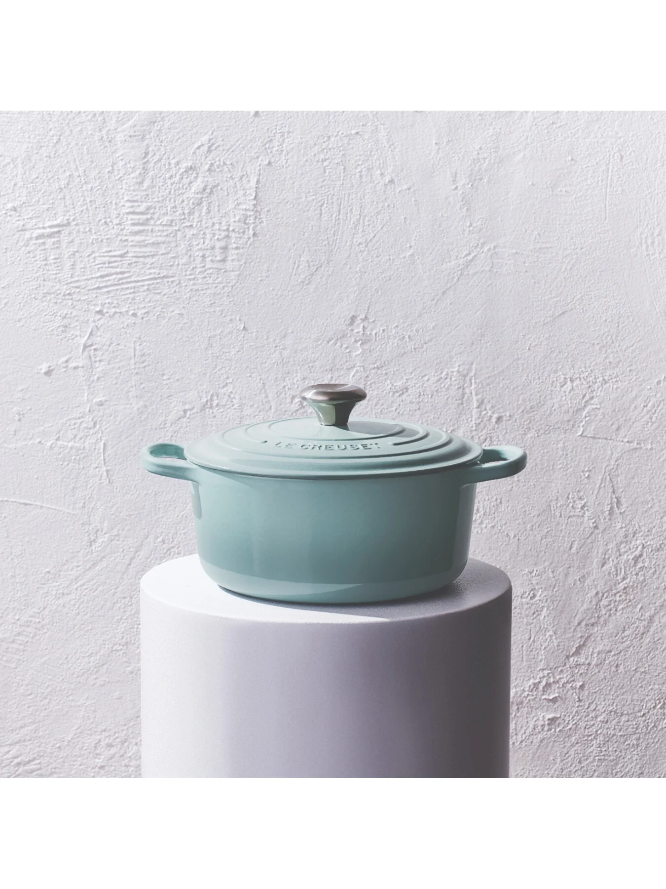 Cast Iron Round Casserole 28cm Sea Salt - Image 7