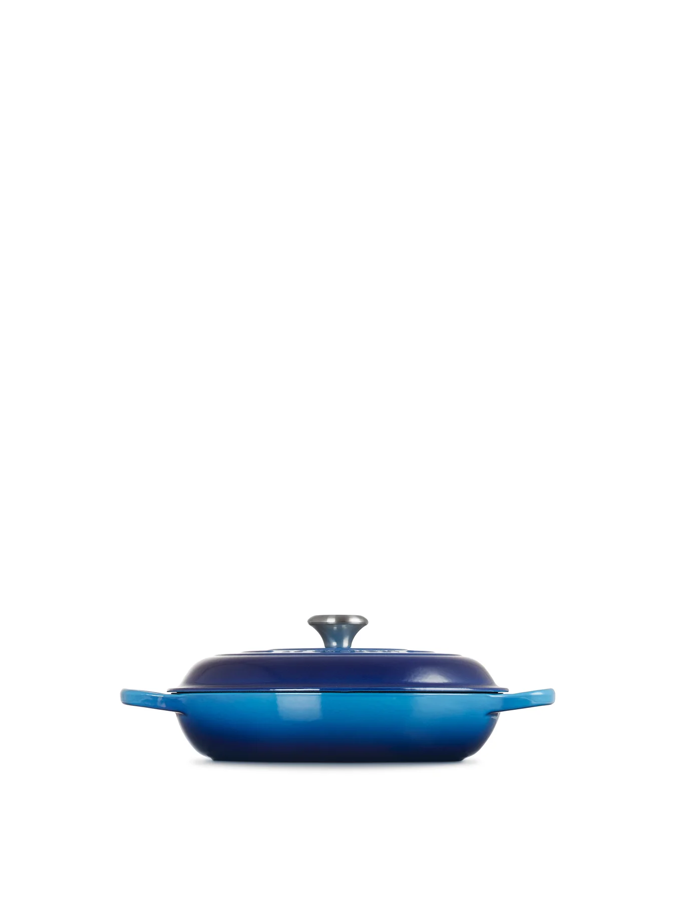 Cast Iron Shallow Casserole 30cm Azure Blue - Image 4
