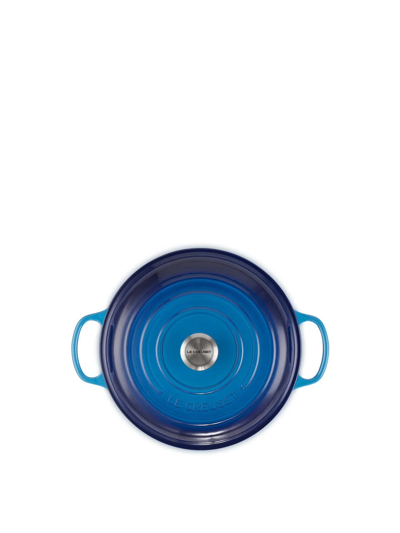 Cast Iron Shallow Casserole 30cm Azure Blue - Image 6