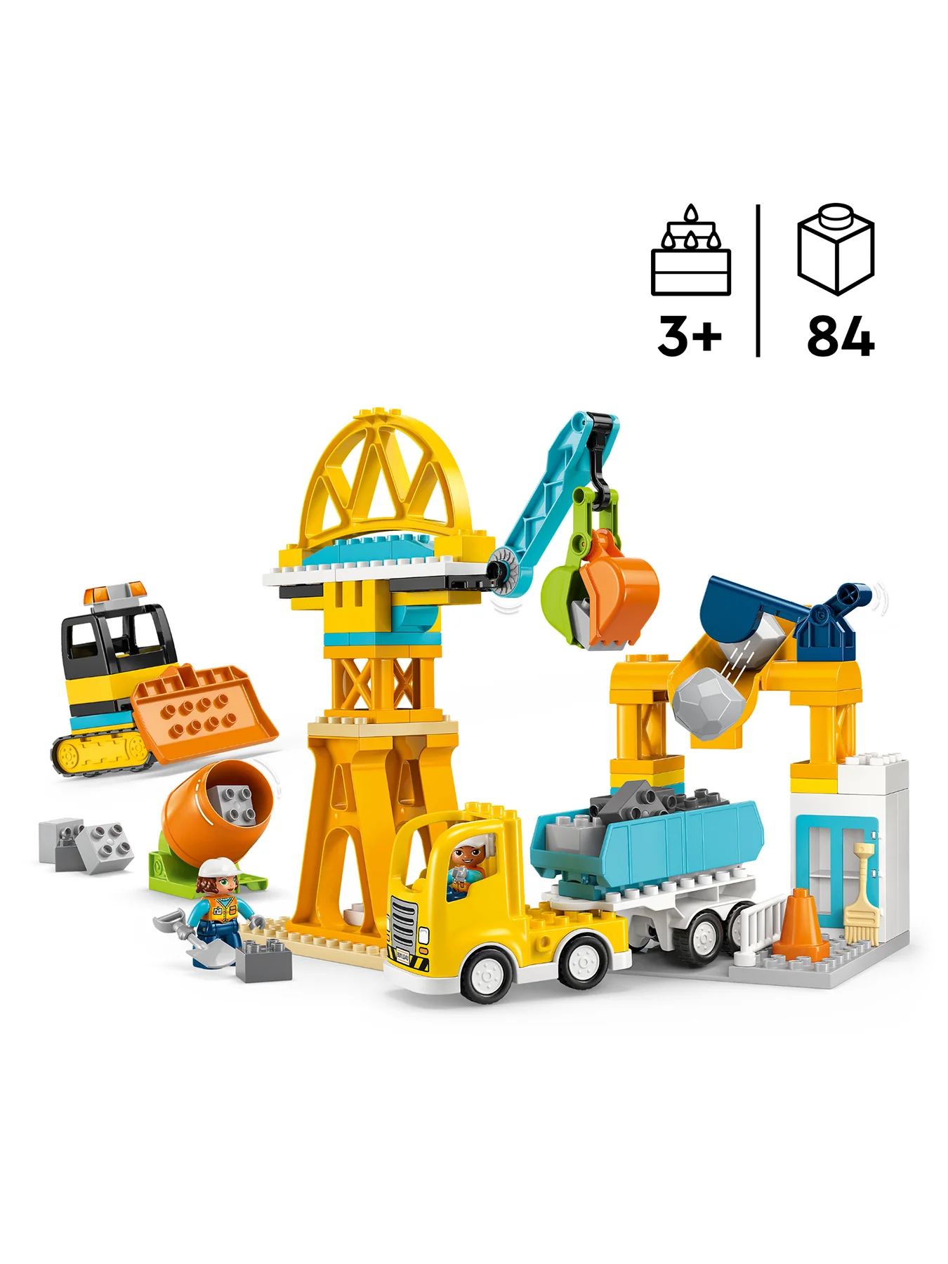 Creator 3-in-1 Construction Site and Vehicles Set 10476 - Image 2