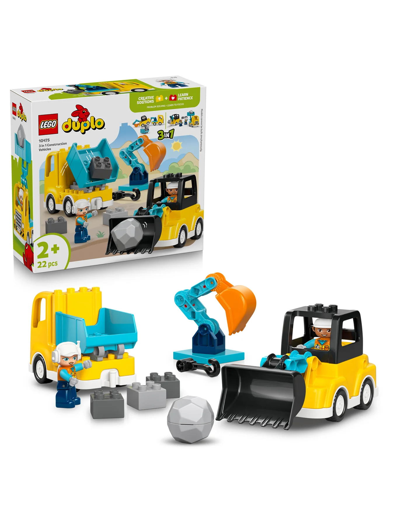 Creator 3-in-1 Construction Vehicles Set 10475 - Image 2