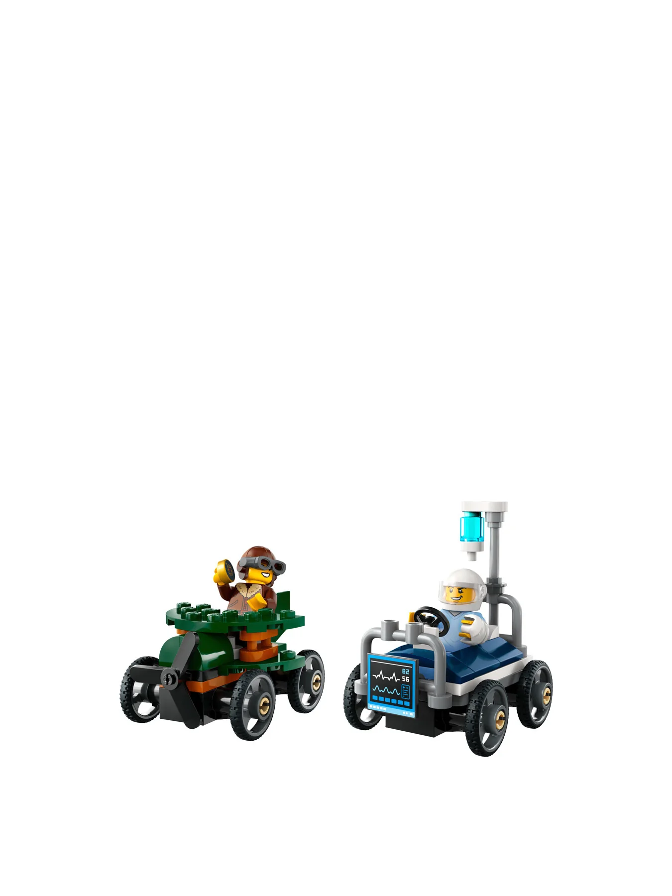 Airplane vs Hospital Bed Race Car Pack 60459 - Image 2