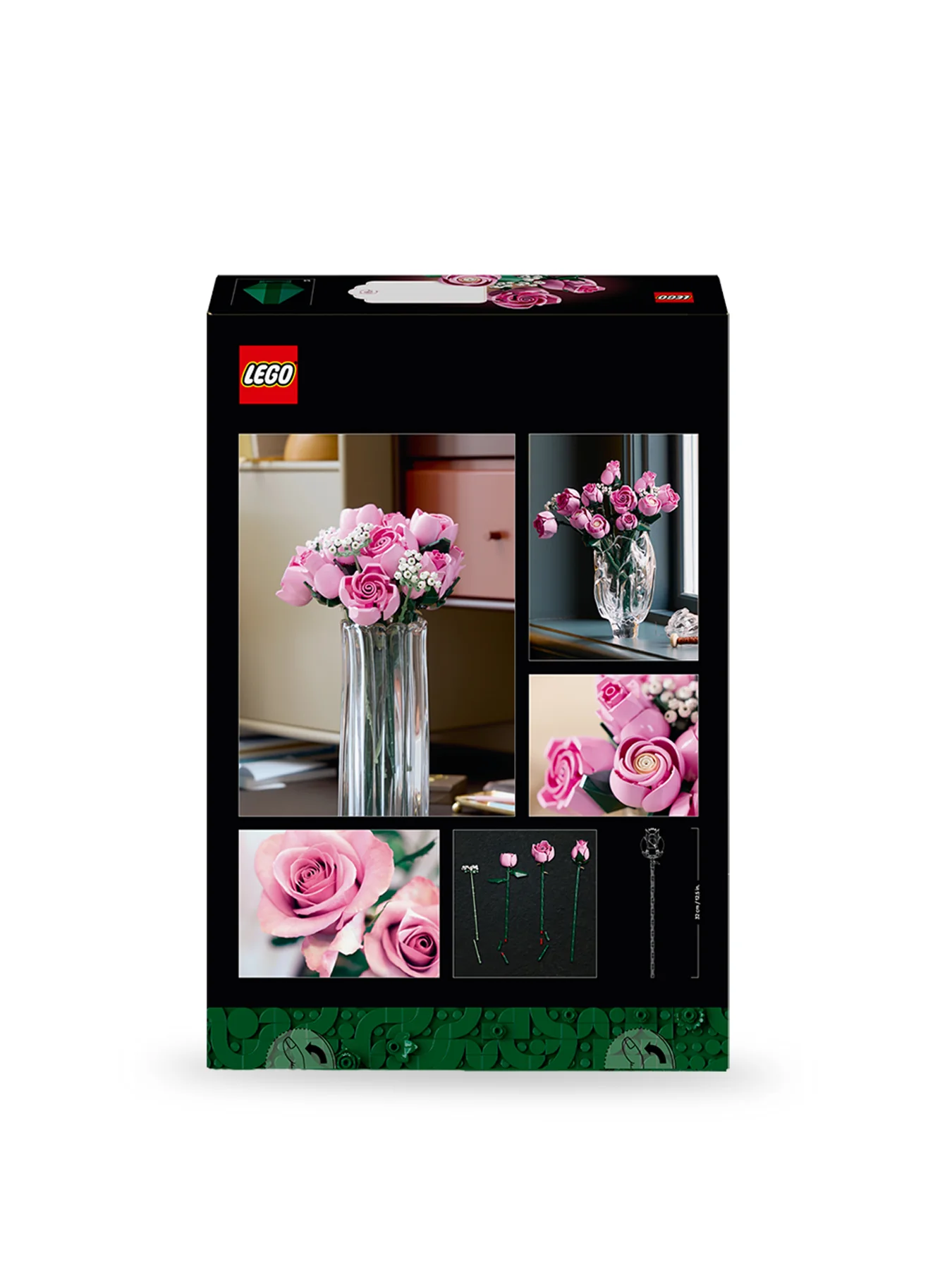 Botanical Bouquet of Pink Roses Set 10374