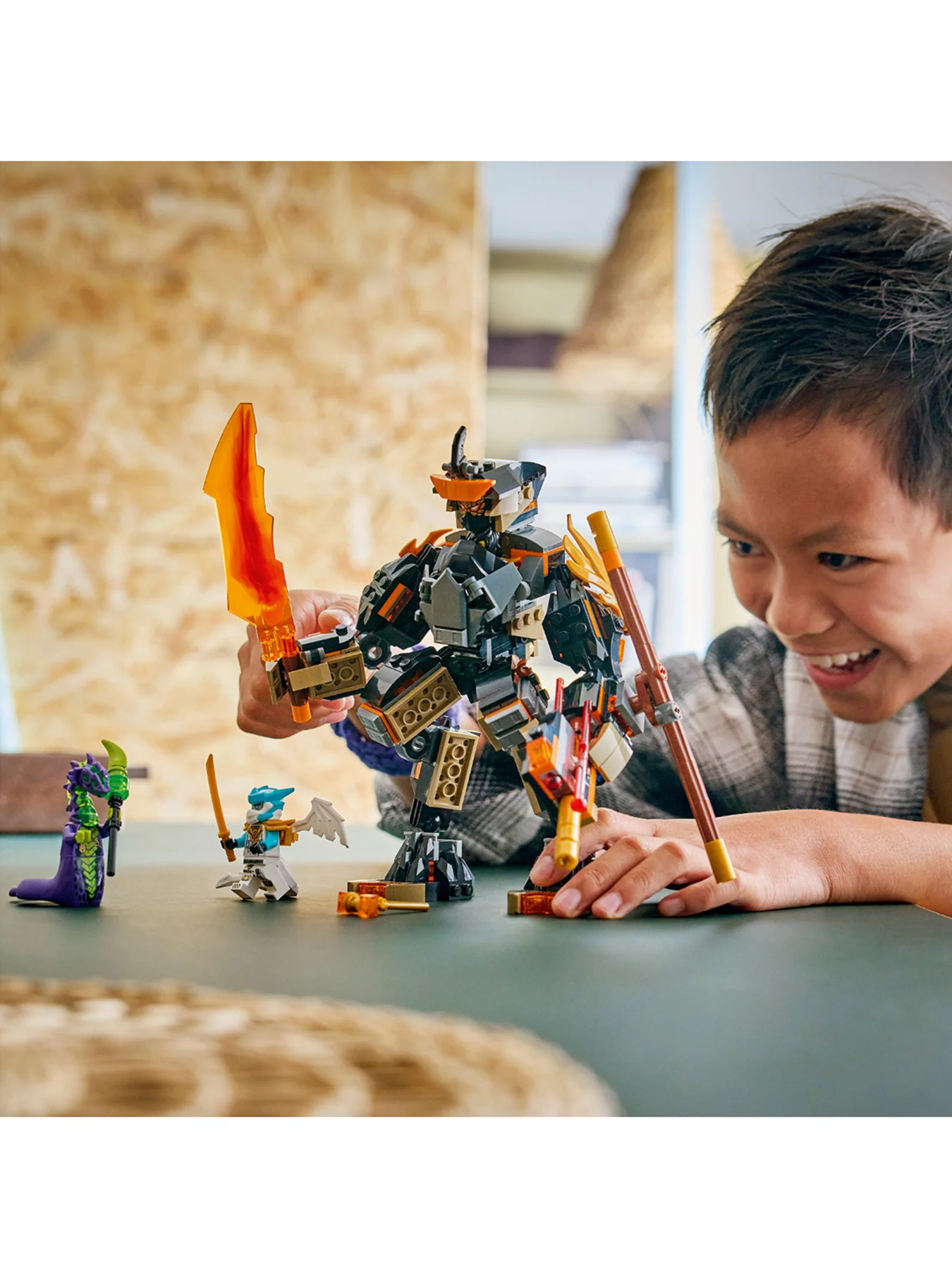 NINJAGO Cole’s Mission Mech and Dragon Zane Set 71854 - Image 3