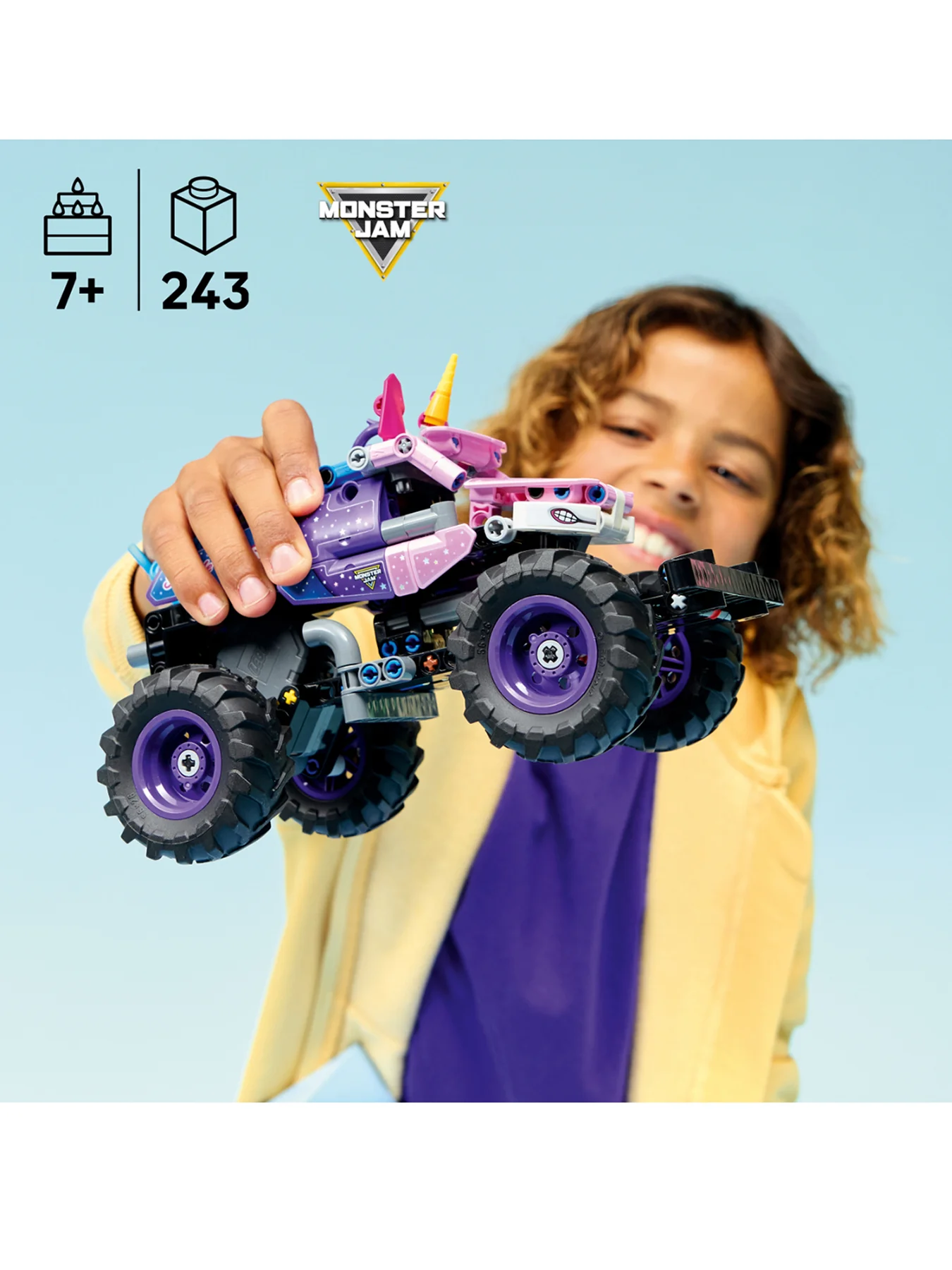 Technic Monster Jam Sparkle Smash Pull Back Truck 42220 - Image 2