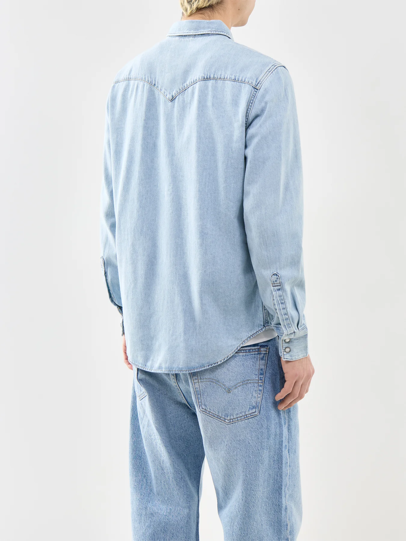 Barstow Western Shirt Blue - Image 5
