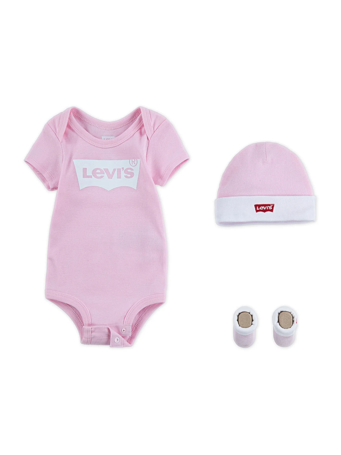 Baby Batwing Babygrow Gift Set Pink - Image 3