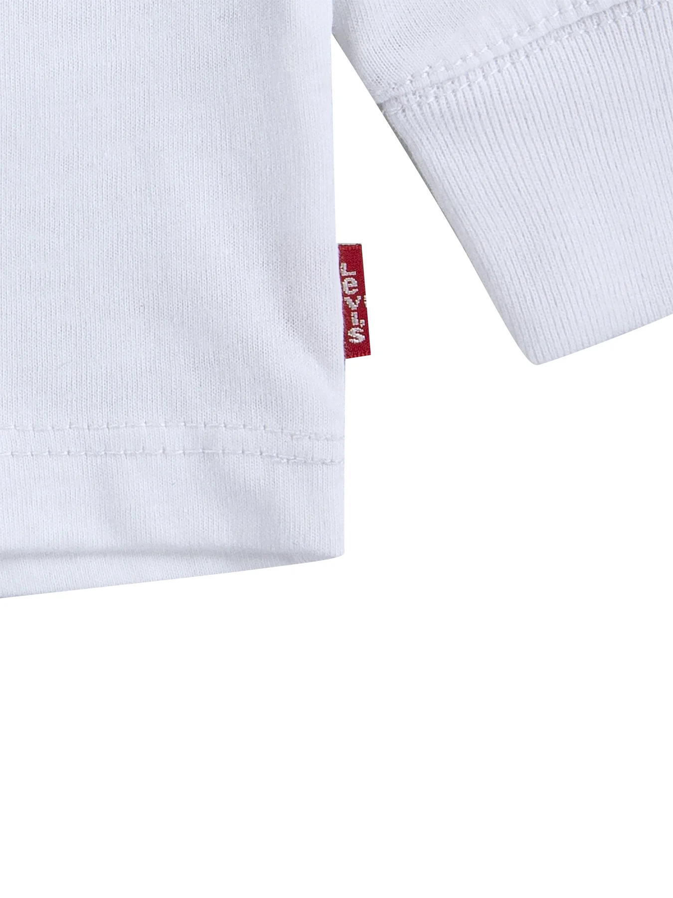 Long Sleeves Batwing Tee White - Image 4