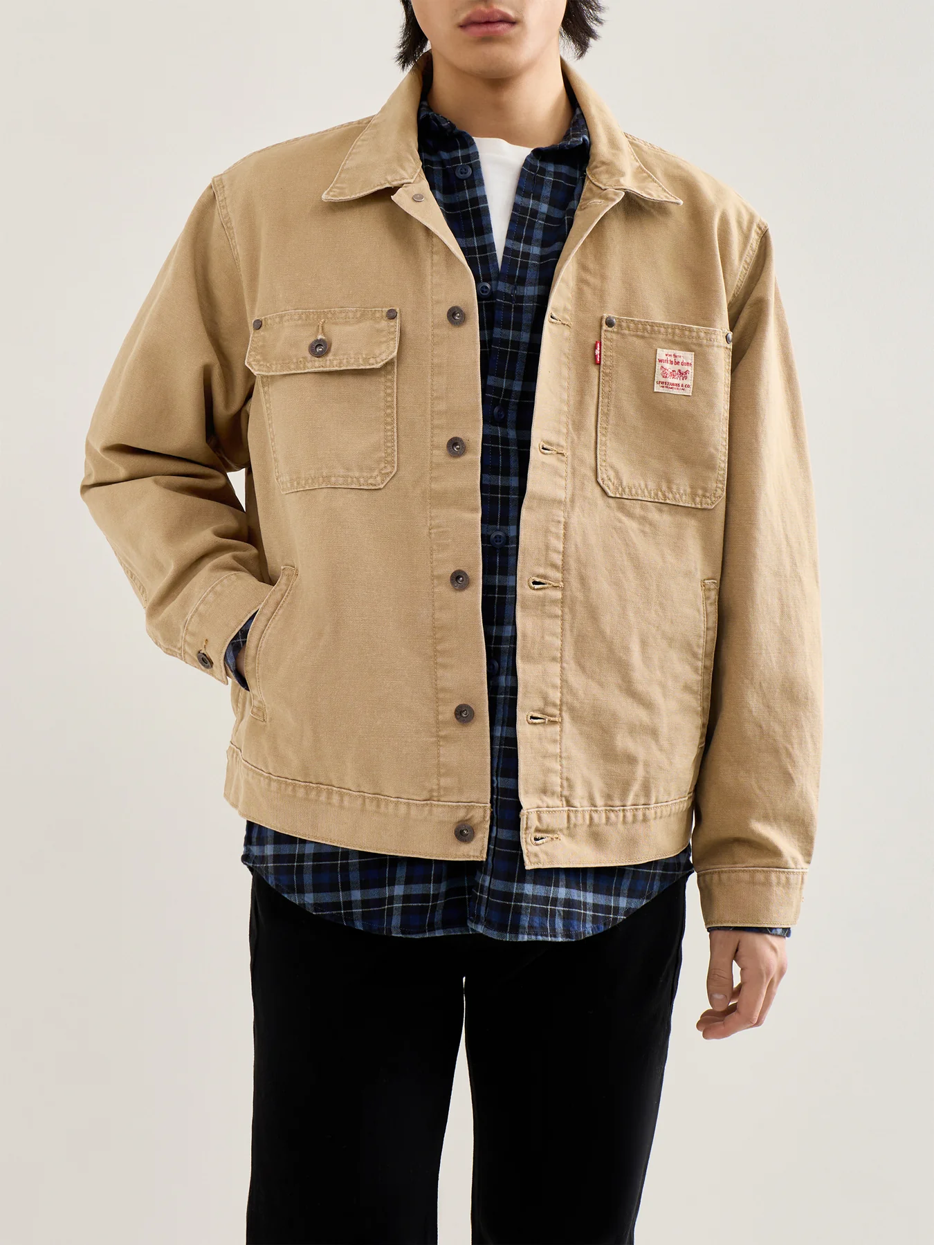 Sunrise Trucker Jacket Khaki - Image 4