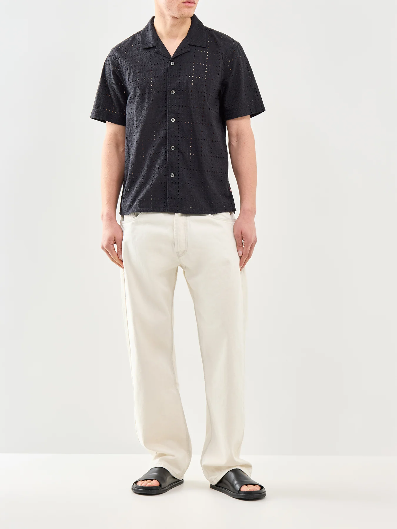 Sunset Camp Short Sleeve Shirt Black - Image 2