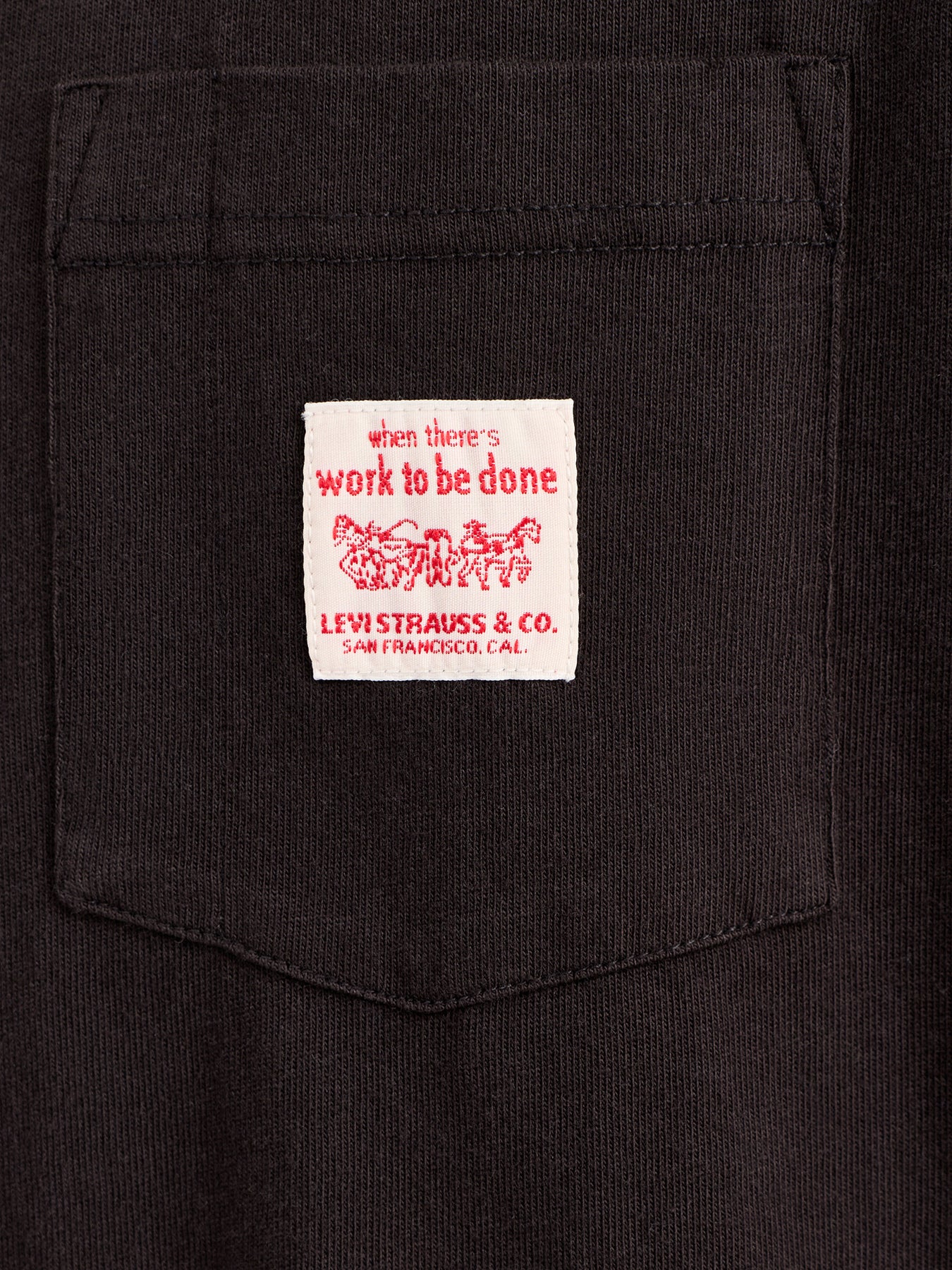 Workwear Short Sleeve Tee Black - Image 3