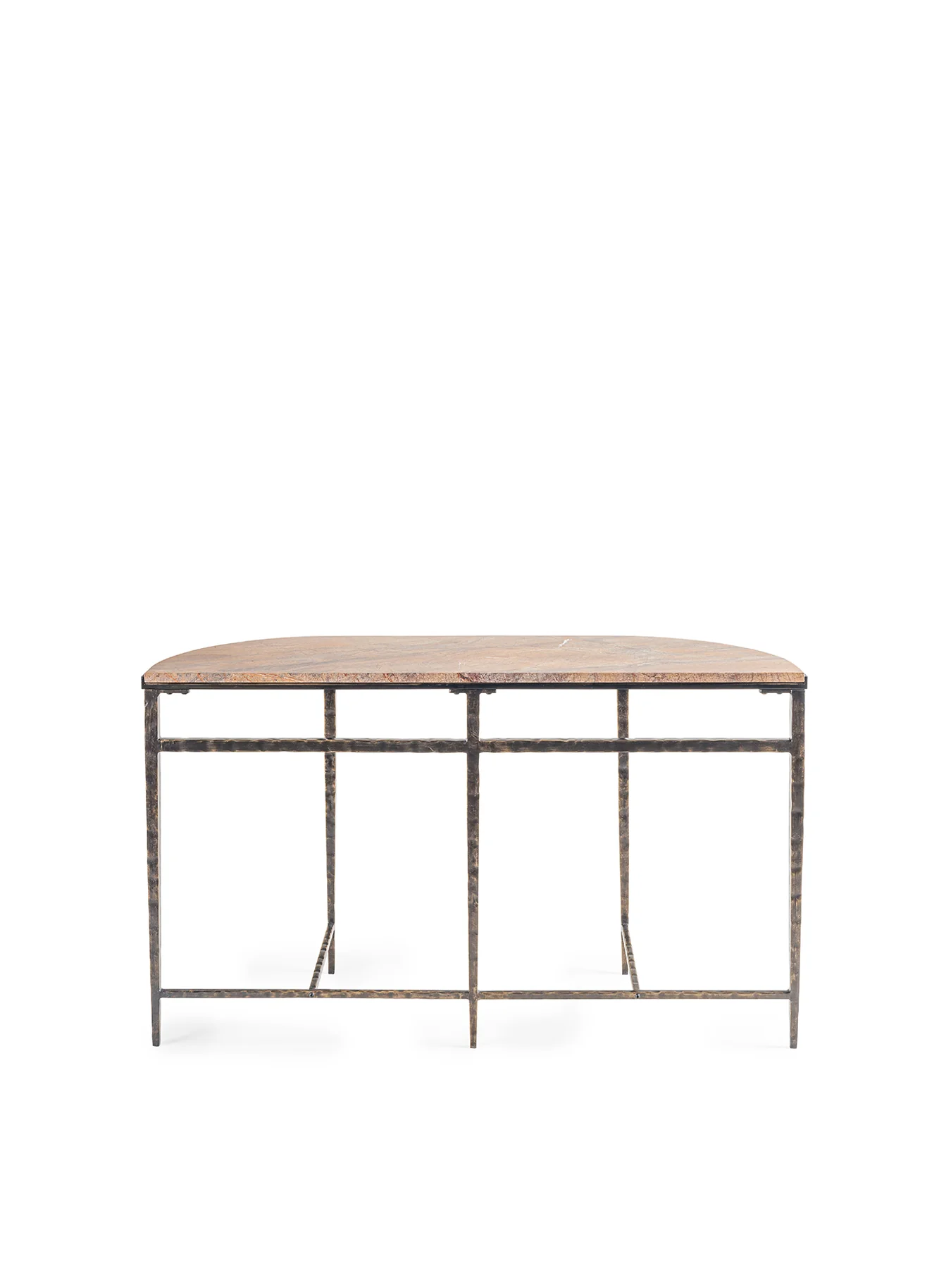 Leo Forest Brown Marble Console Table - Image 4