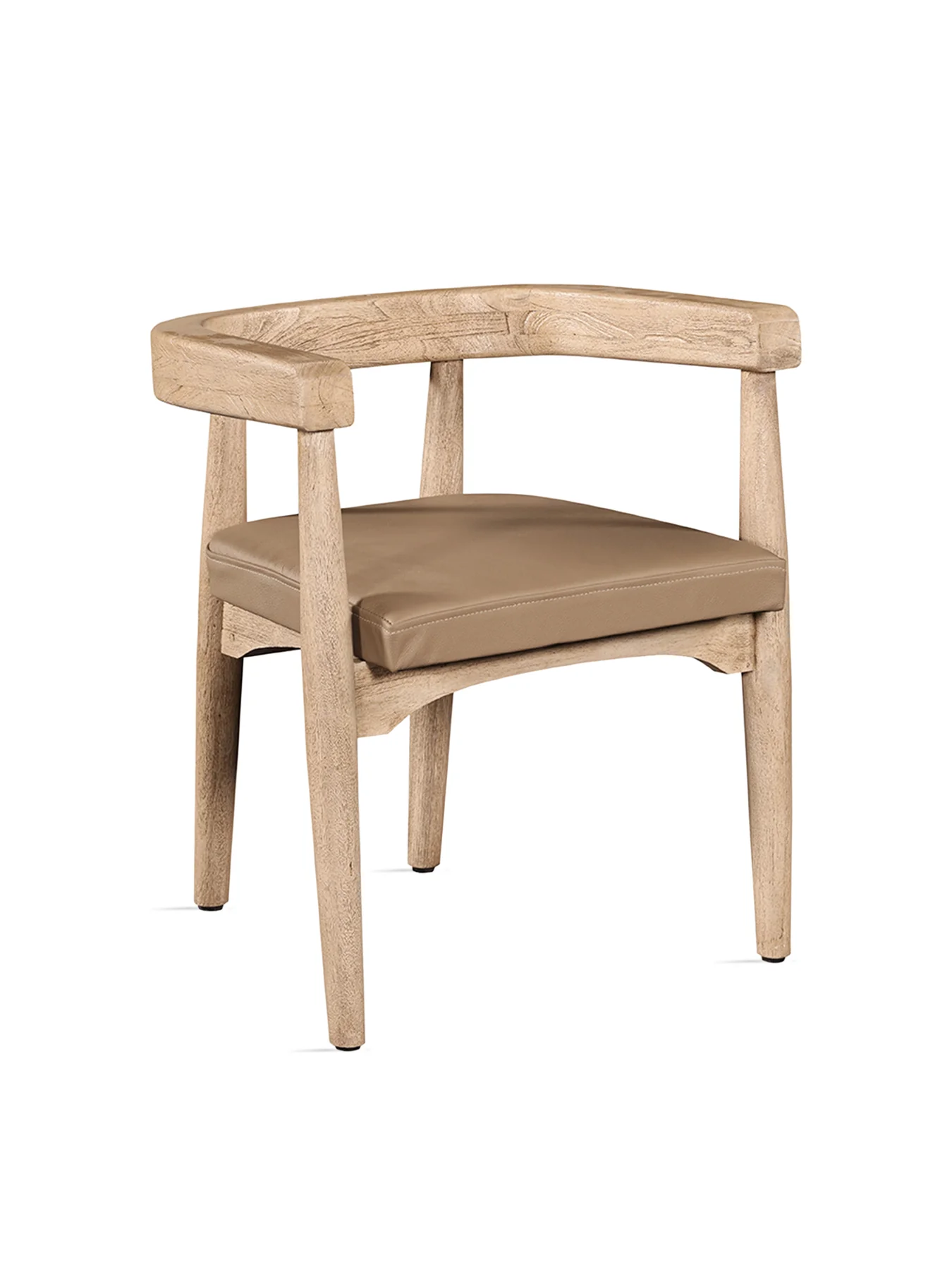 Arena Leather Dining Chair Brown