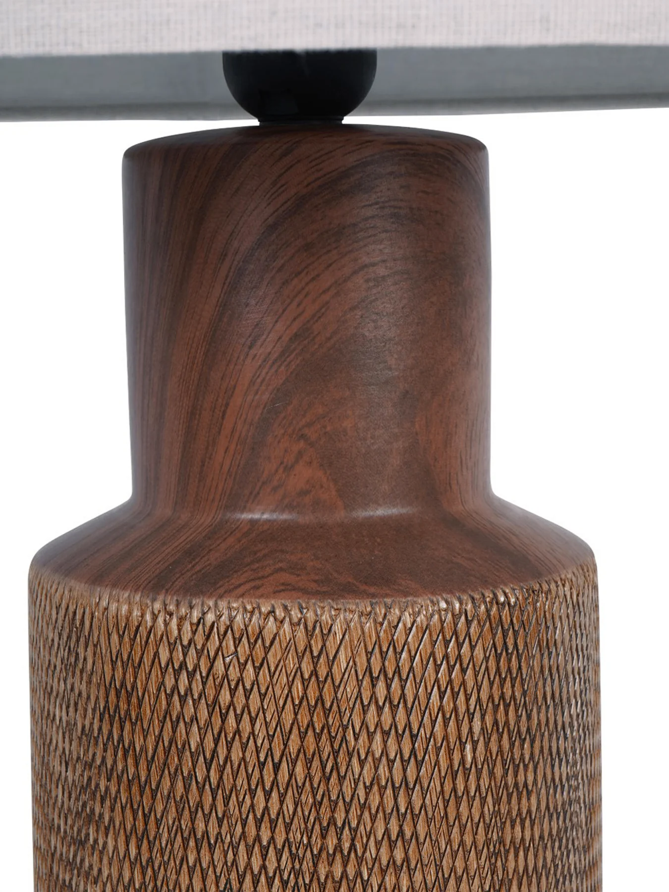 Hastings Textured Ceramic Table Lamp with Shade E27 60W - Image 3