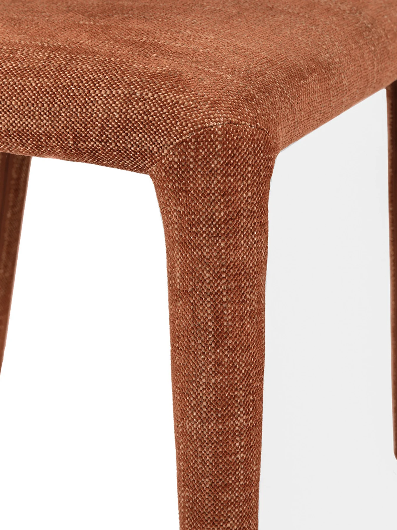 Pair of Milo Upholstered Dining Chairs in Brown - Image 4