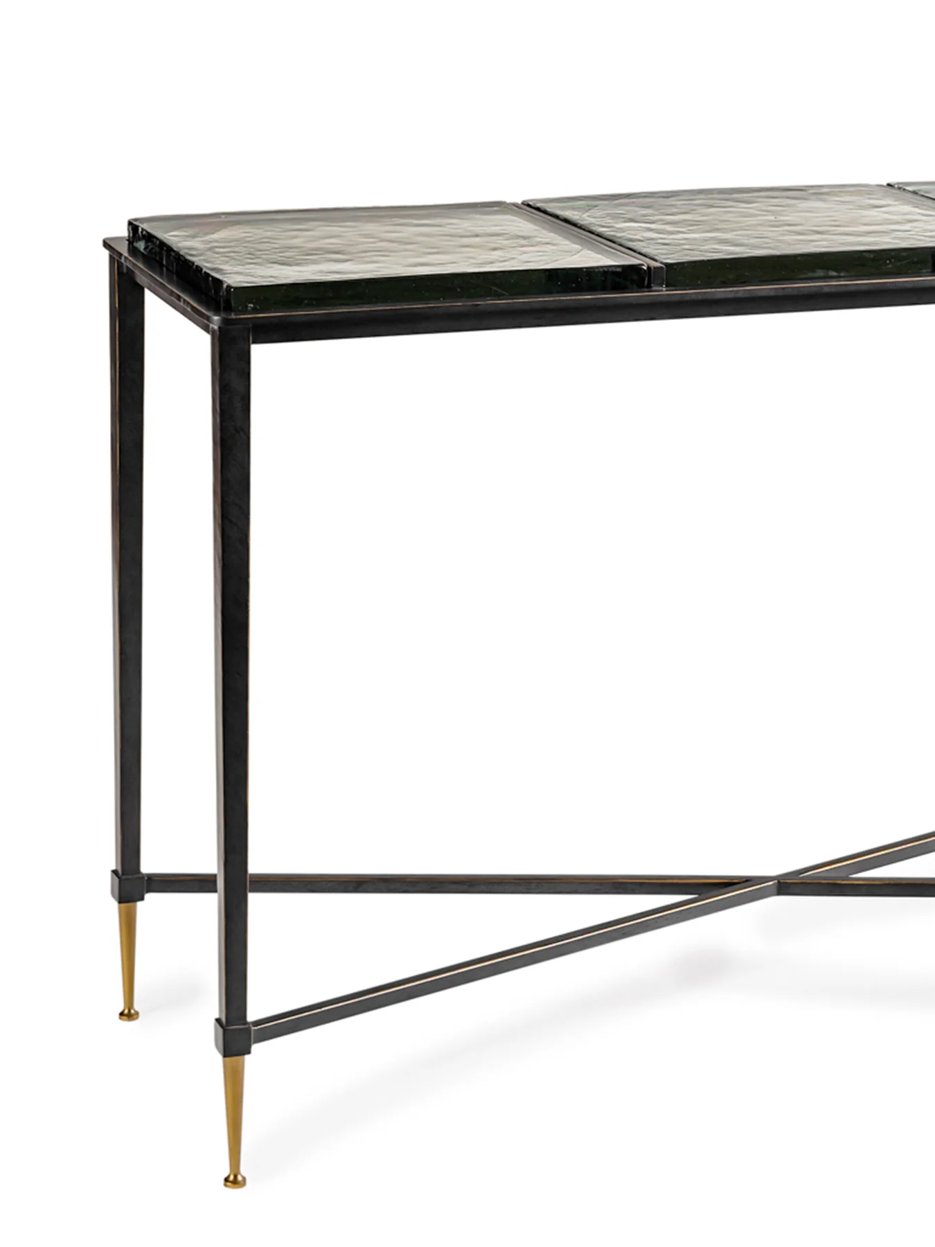 Stella Square Glass Console Table - Image 3