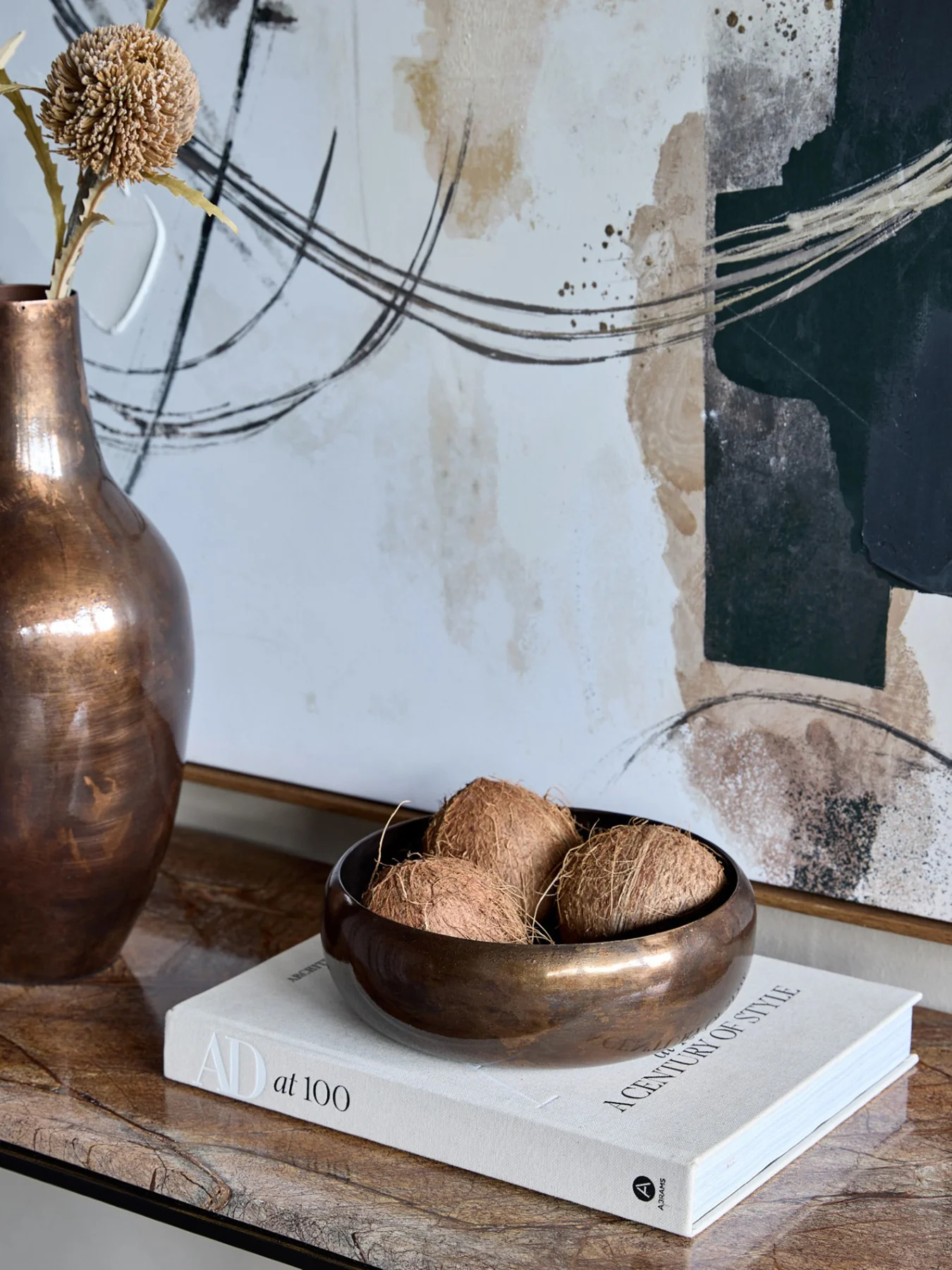Tambora Copper Finish Bowl - Image 3