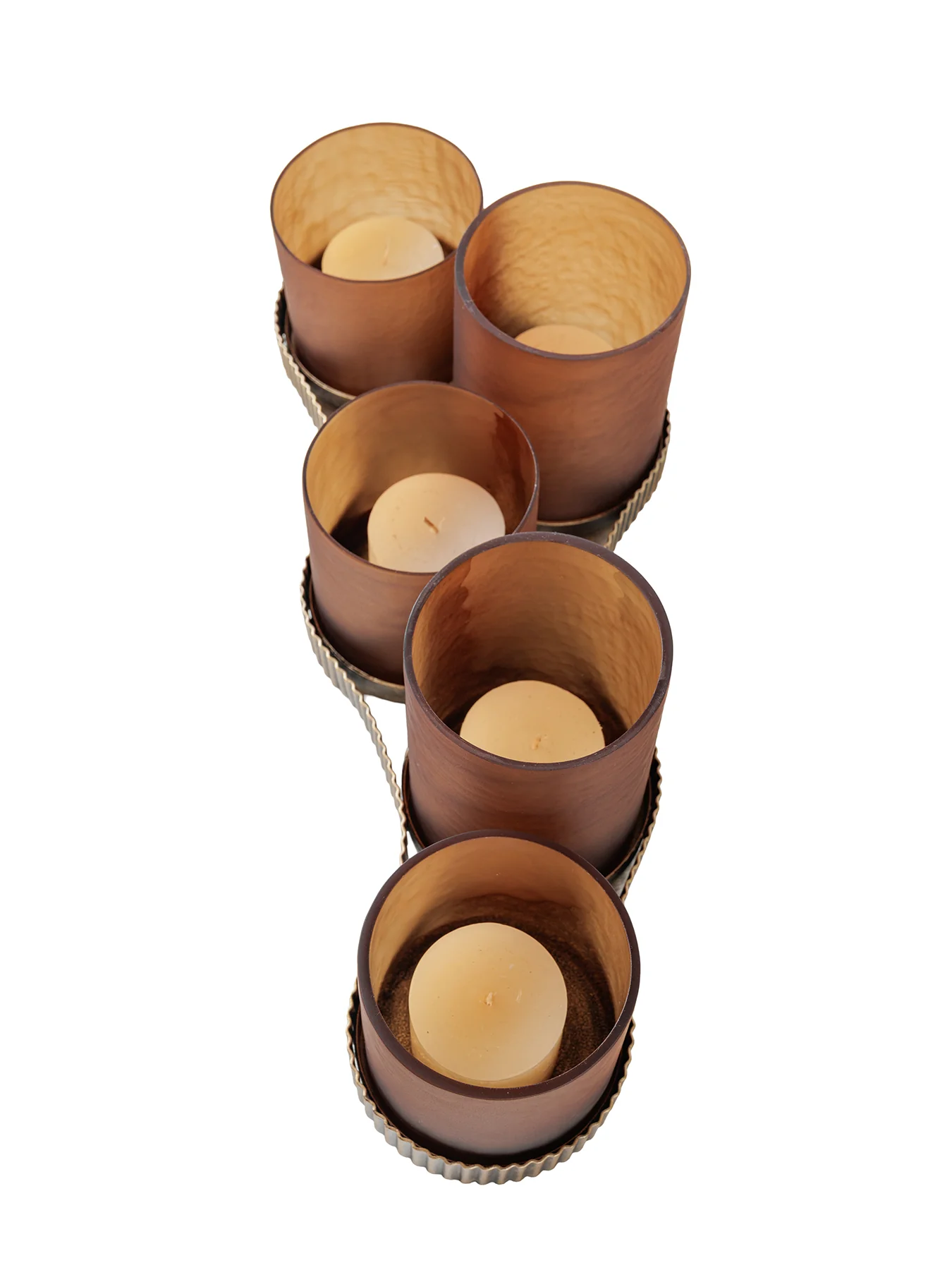 Belvedere Aged Gold Candle Holder - Image 2