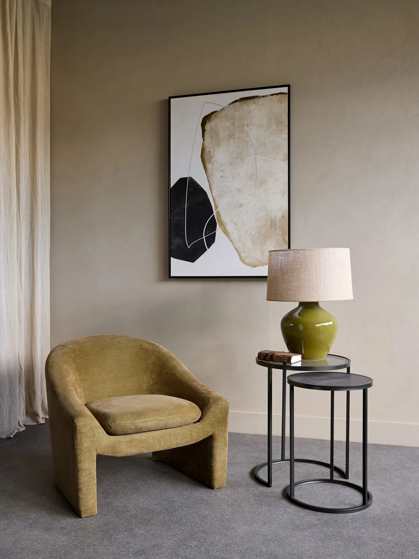Rowley Upholstered Chair Olive - Image 2