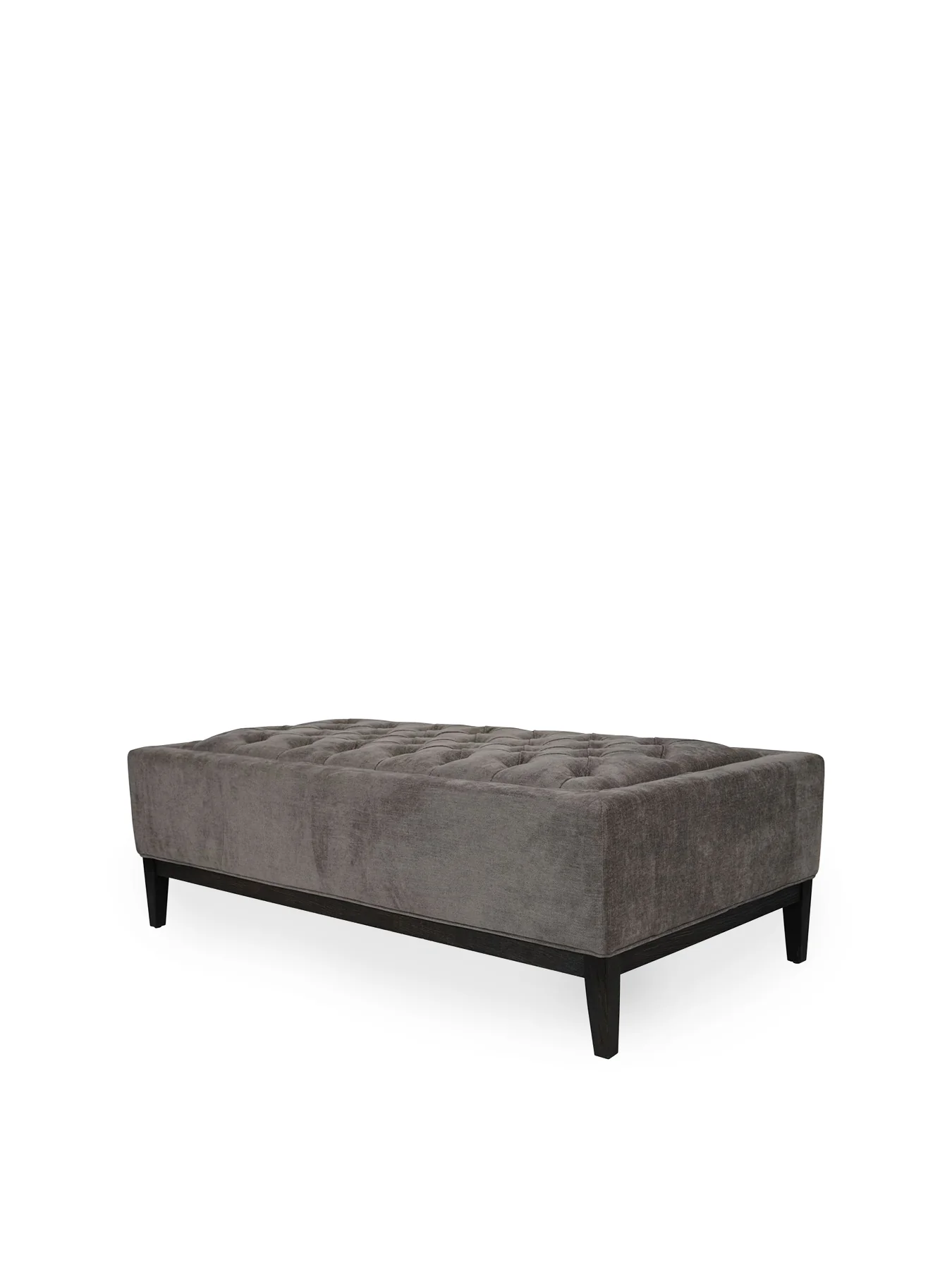 Theodore Buttoned XL Ottoman Warm Grey 140x75cm - Image 3