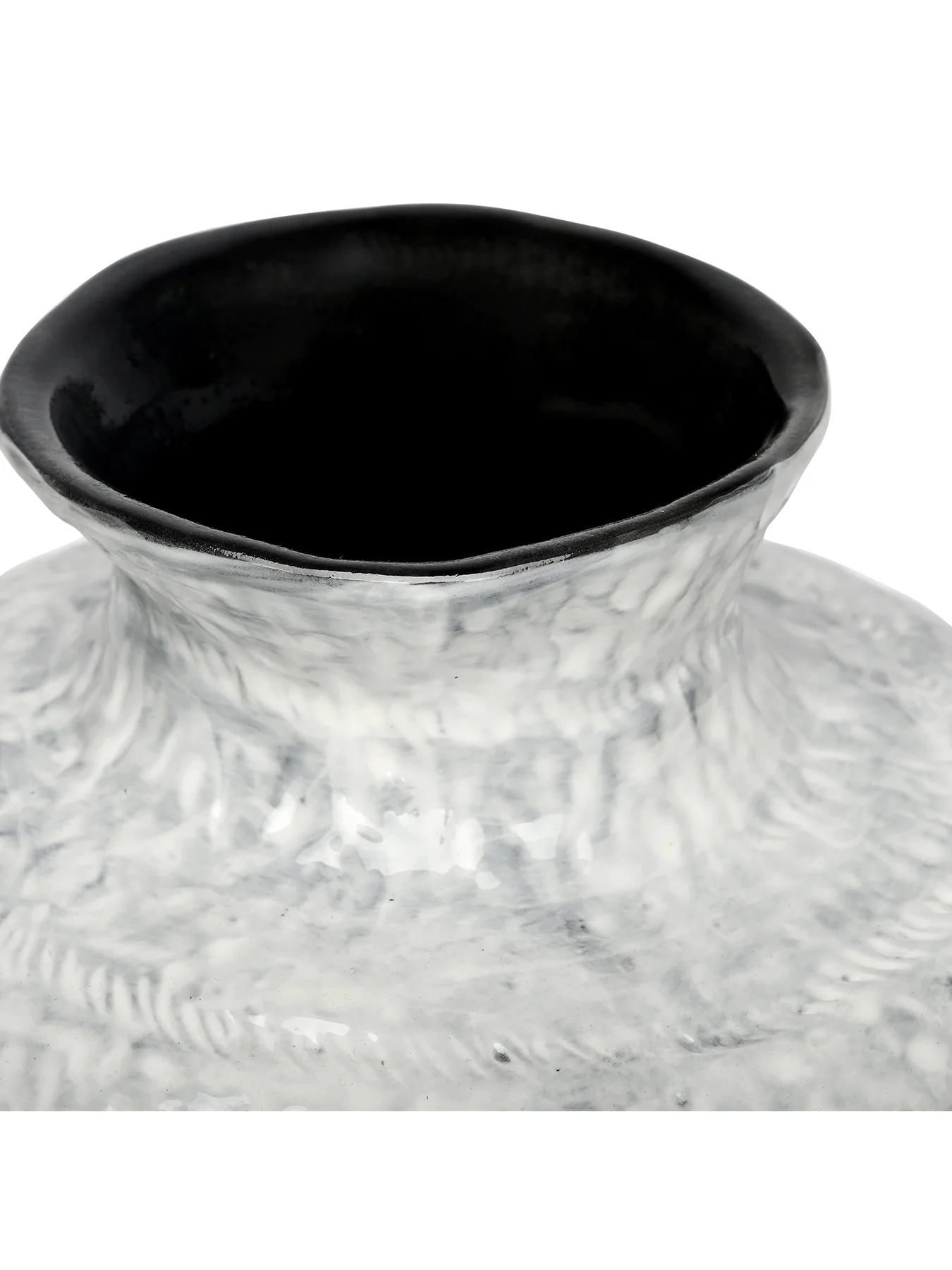 Lunel White Glazed Vase Large - Image 3