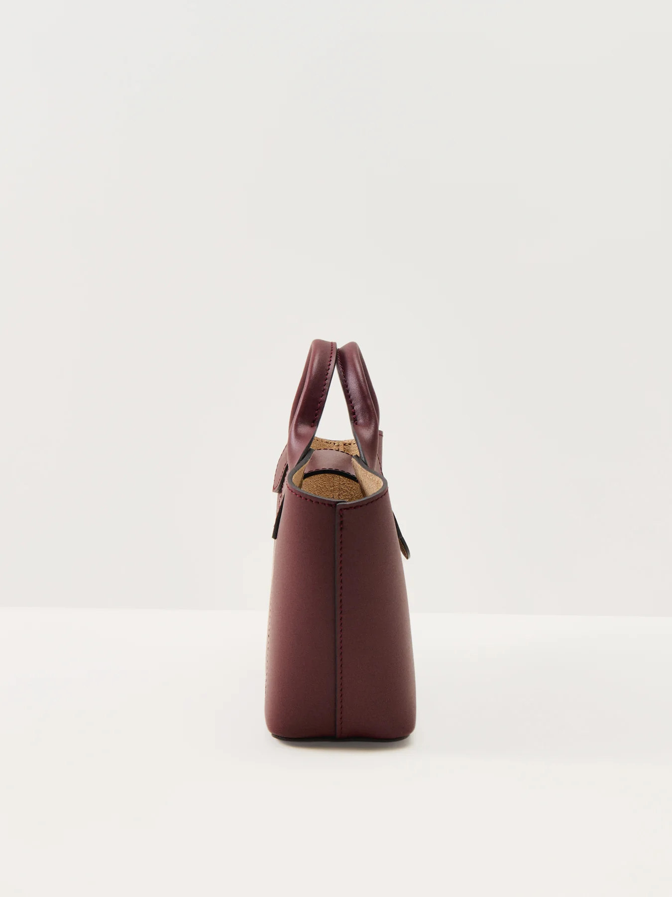 Epure Extra Small Timeless Tote Bag Burgundy - Image 4