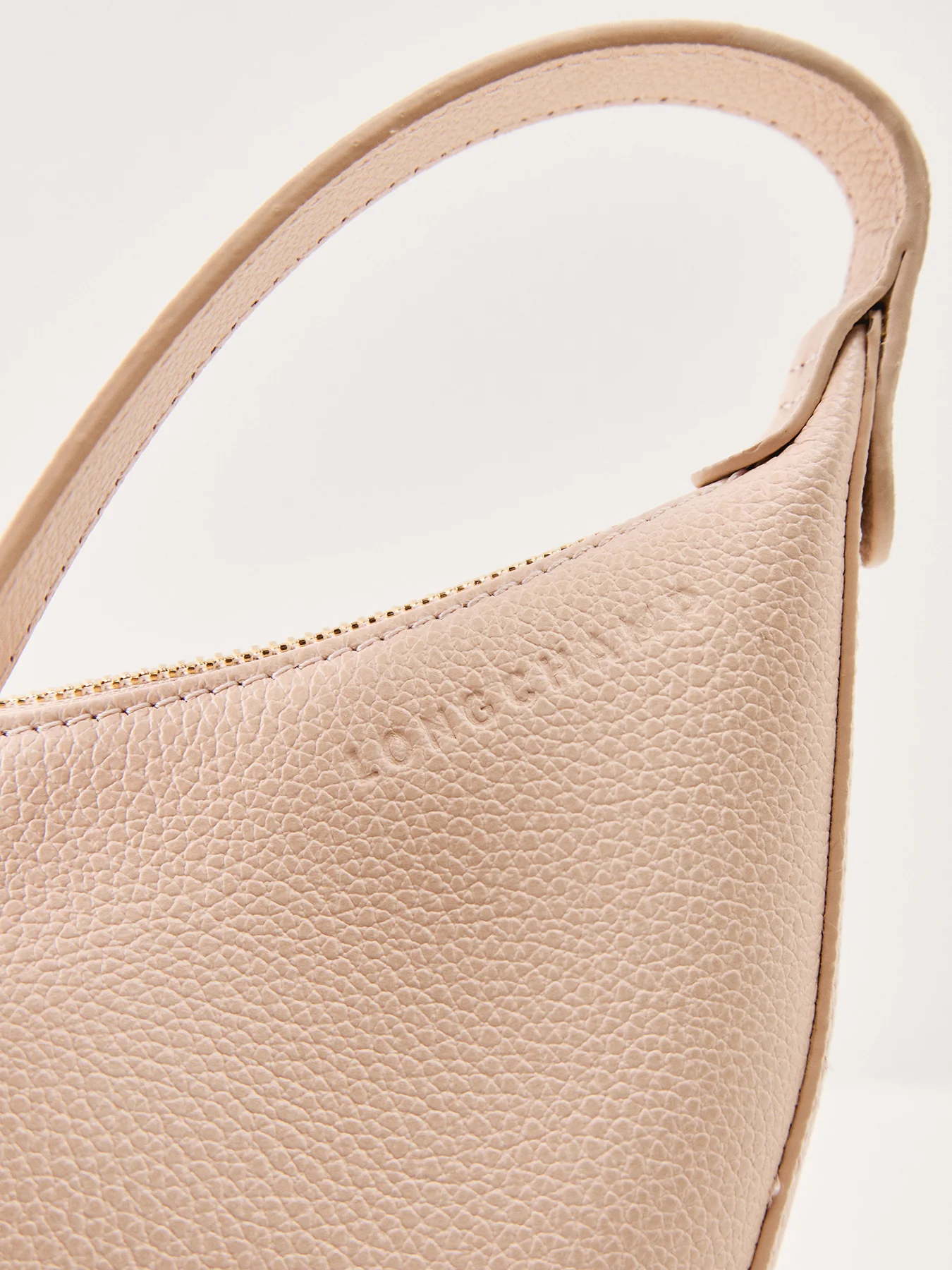 Le Foulonné Small Leather Crossbody Bag Cream - Image 5