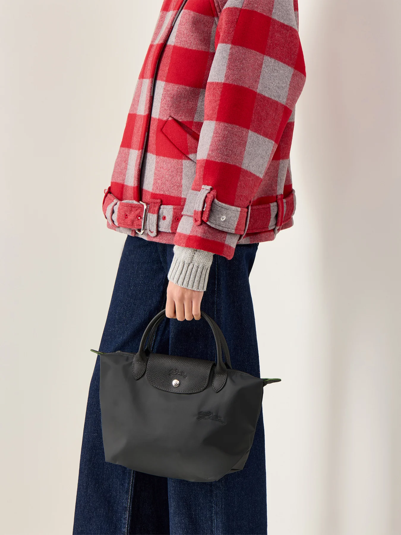 Le Pliage Green Small Handbag Graphite - Image 2