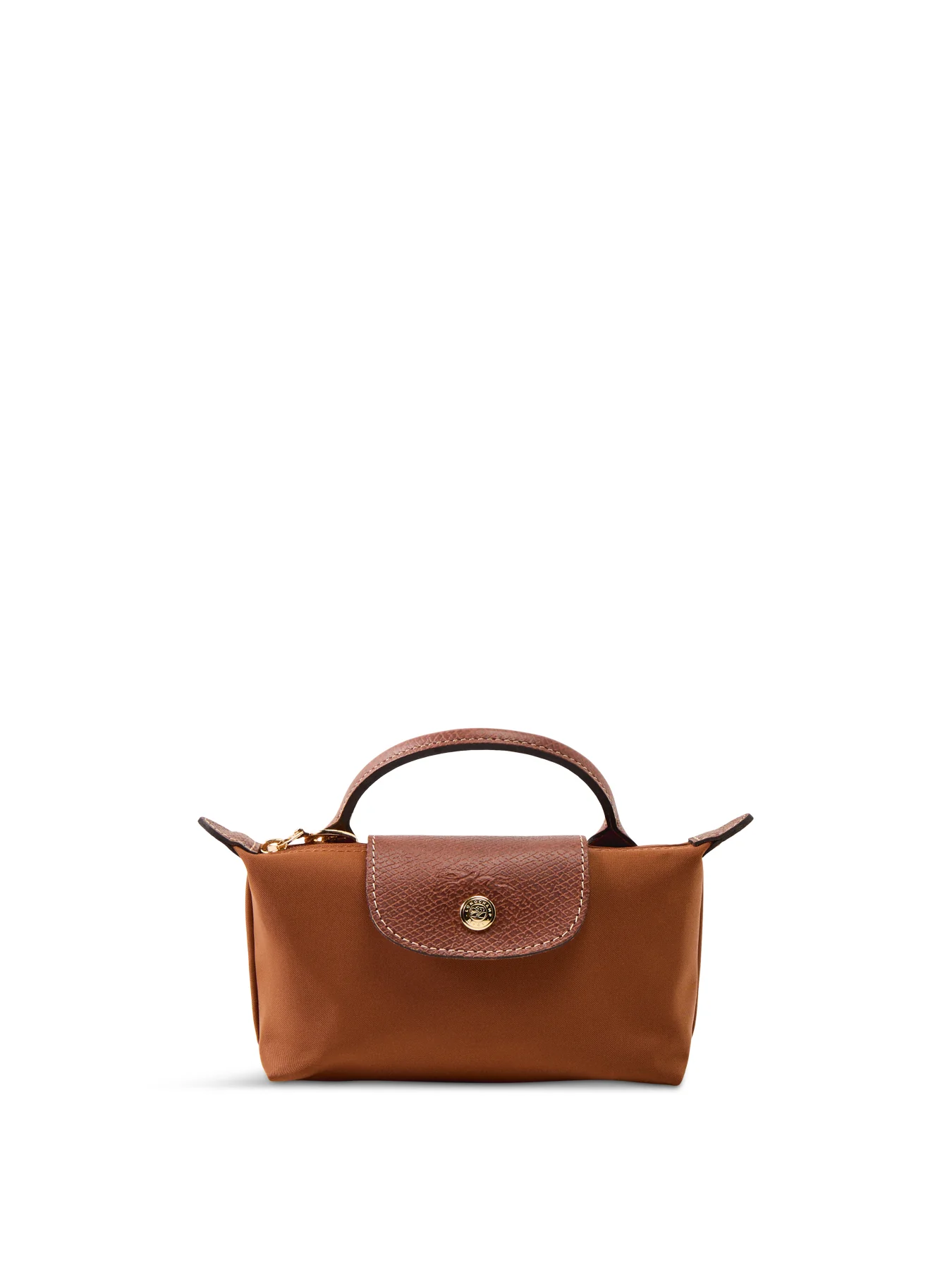 Le Pliage Classic Nylon Pouch Cognac