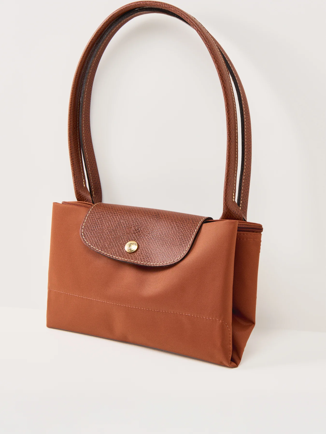 Le Pliage Large Nylon Tote Bag Cognac - Image 4
