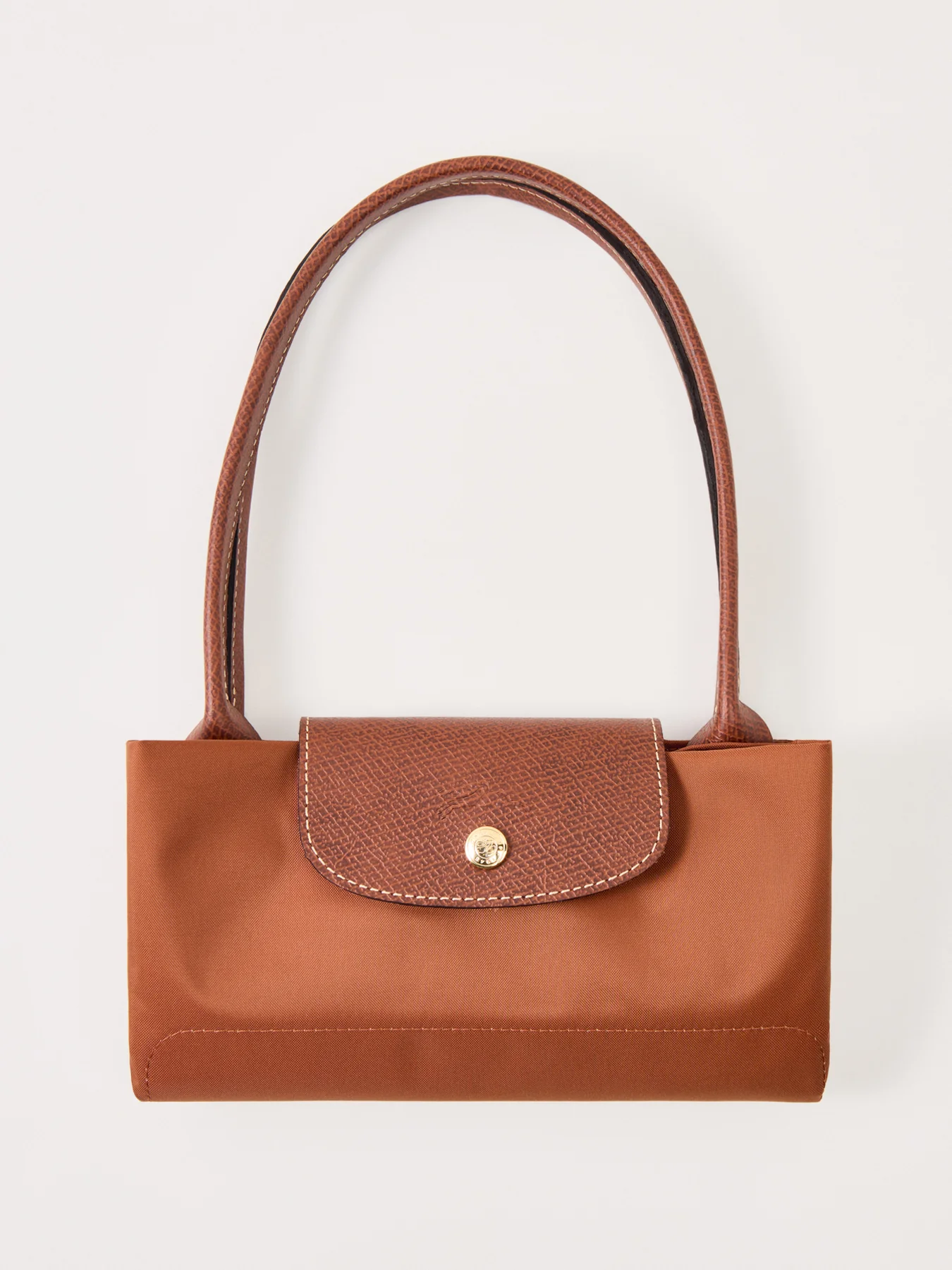 Le Pliage Medium Nylon Tote Bag Cognac - Image 4