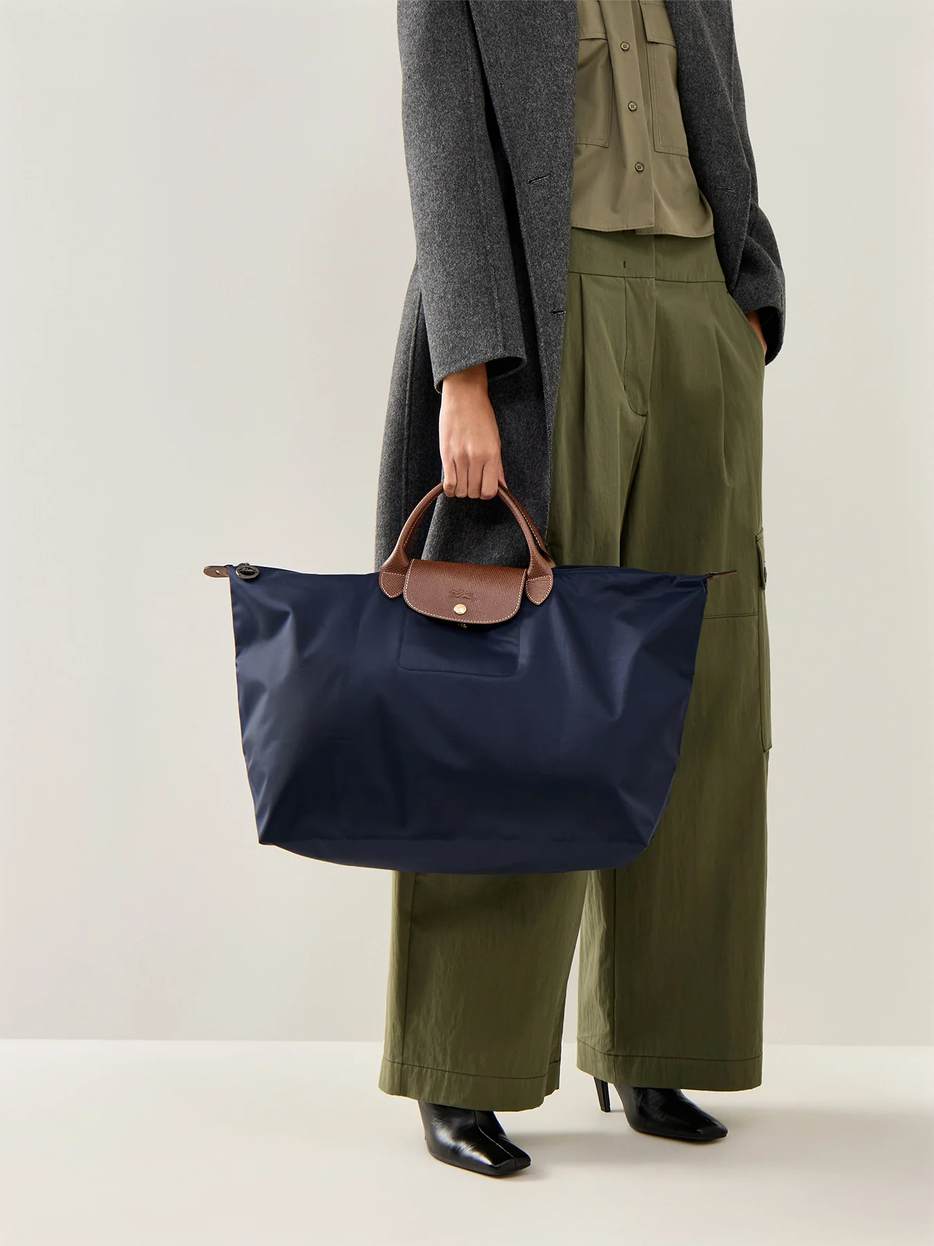 Le Pliage Original Large Travel Bag Navy - Image 2