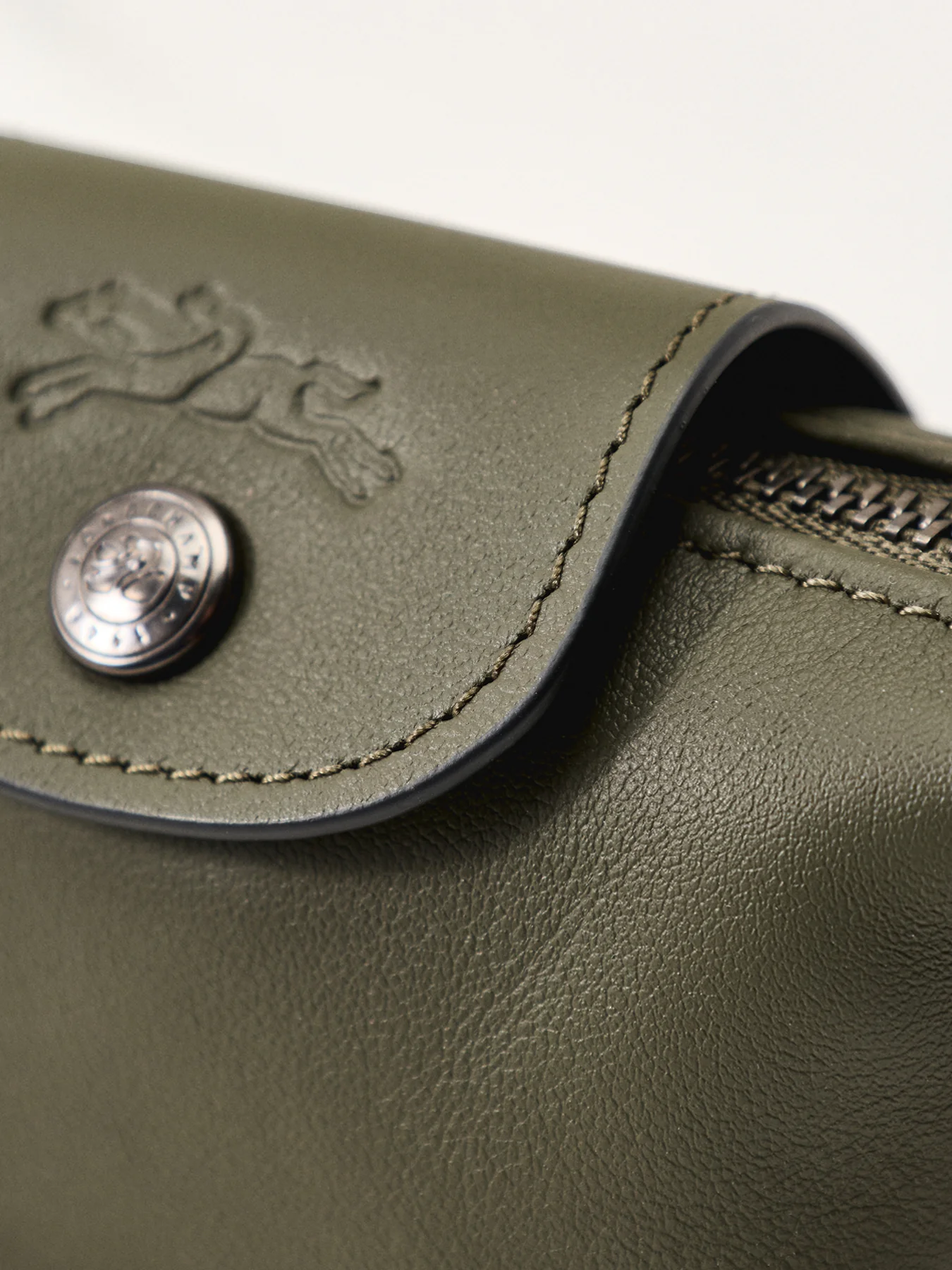 Le Pliage Xtra Leather Coin Purse Fir - Image 3