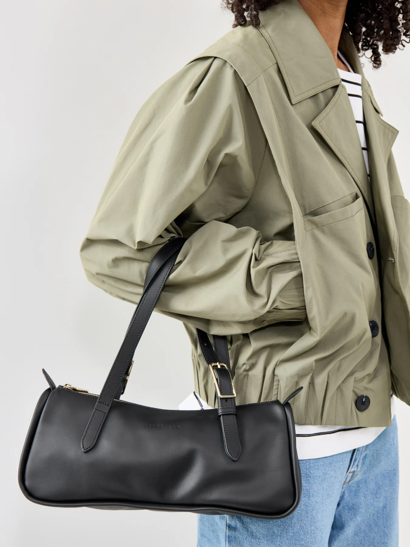 Looong Shoulder Bag Black - Image 2