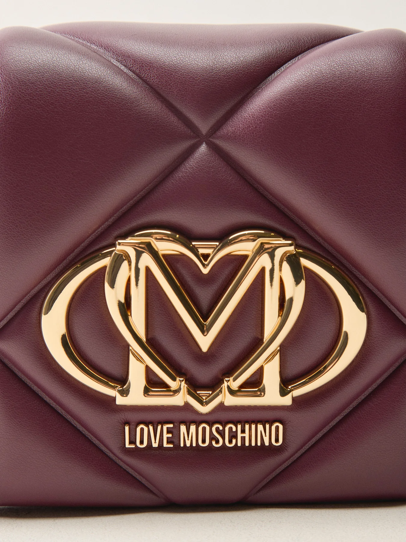 Quilted Chain Crossbody Bag Red - Image 5