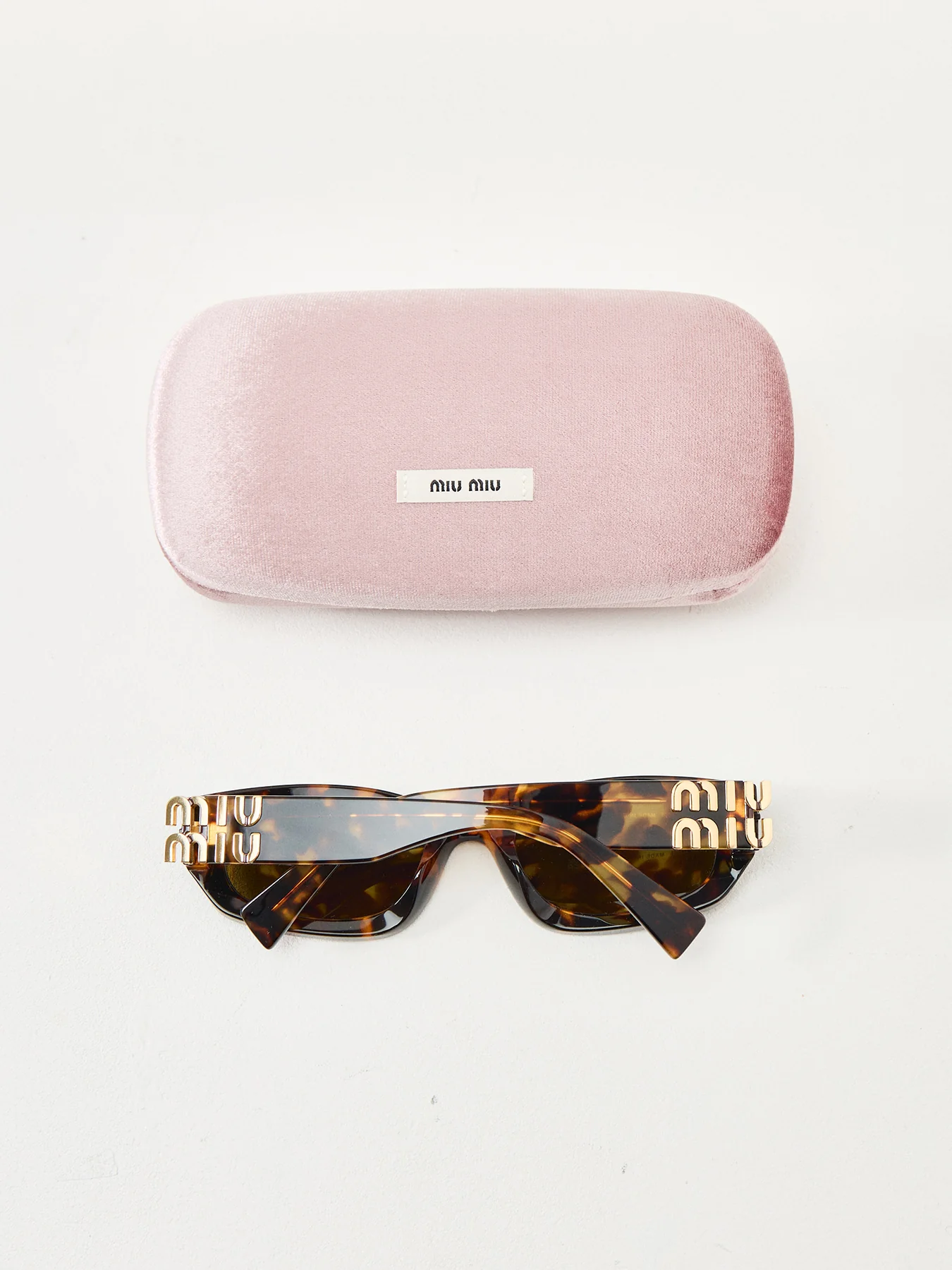 Rectangle Acetate Sunglasses Black - Image 4